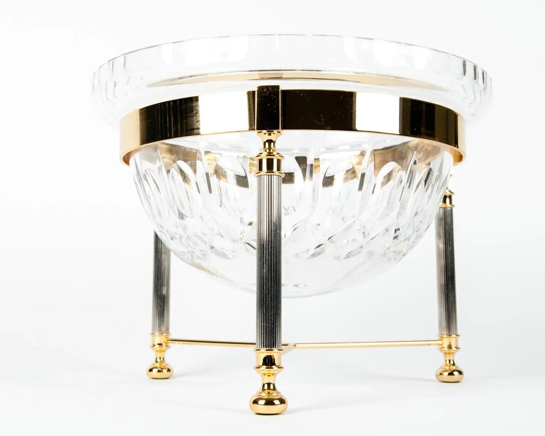 Vintage Cut Crystal Champagne Cooler - 5