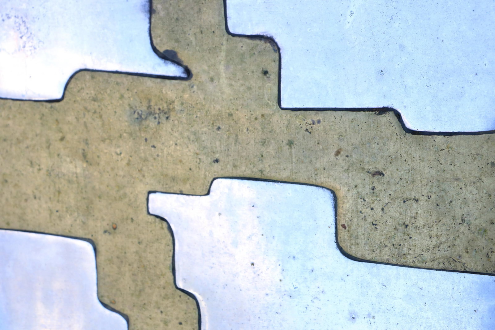 David Marshall Brutalist Brass & Aluminum Tray - 4