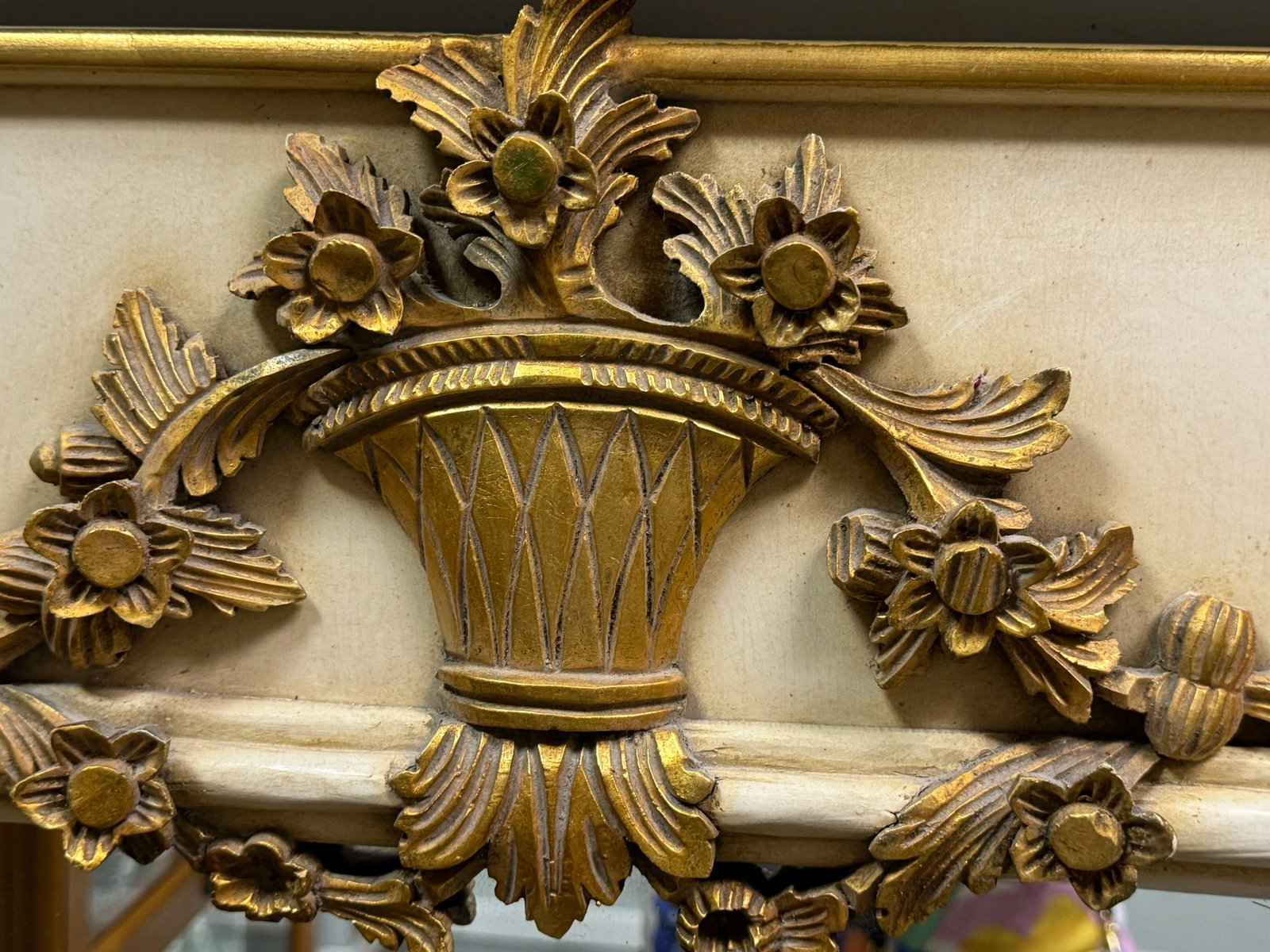 Vintage D. Milch & Son Inc Gilded Hall Wall Mirror - 4