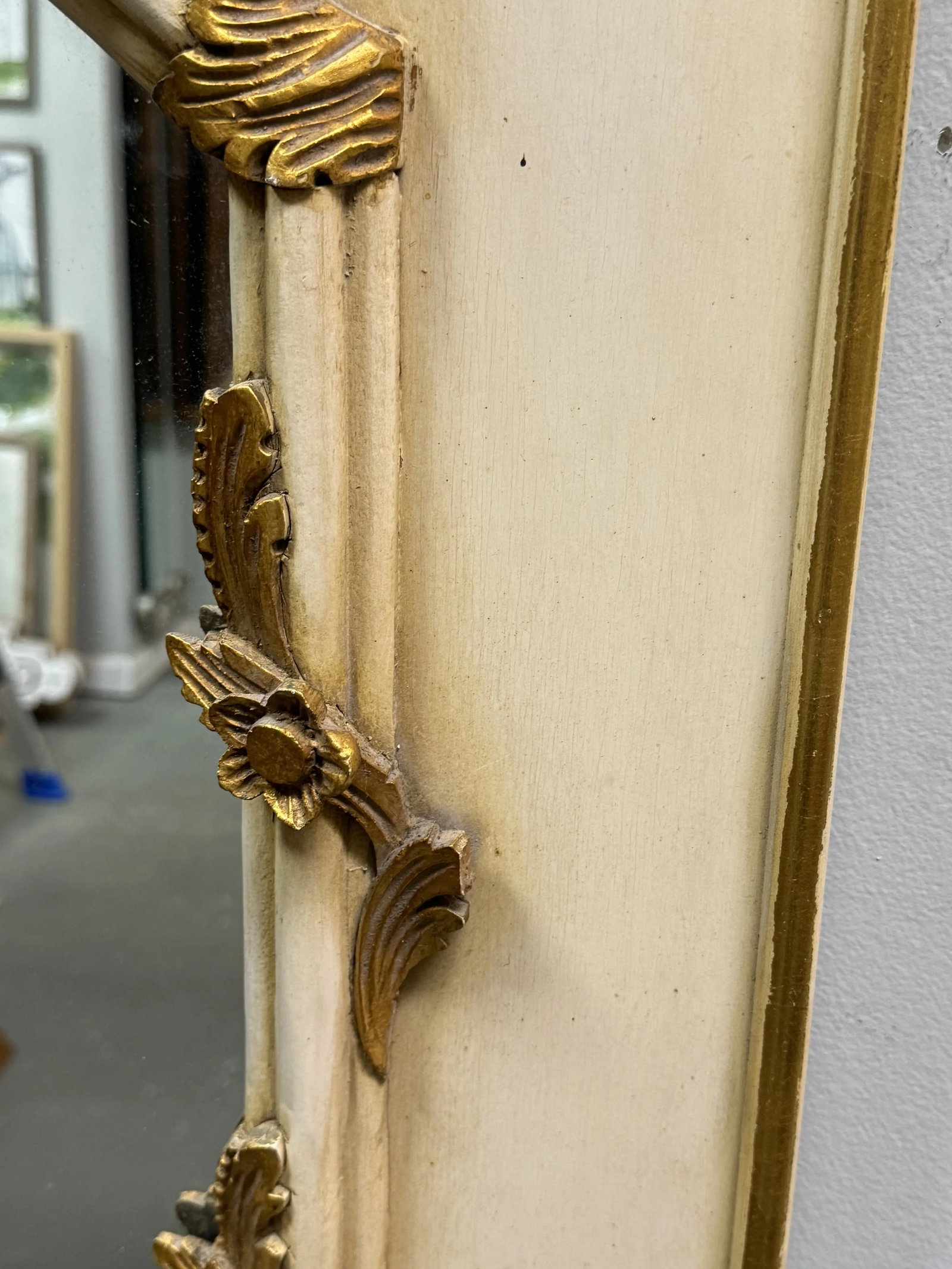 Vintage D. Milch & Son Inc Gilded Hall Wall Mirror - 6