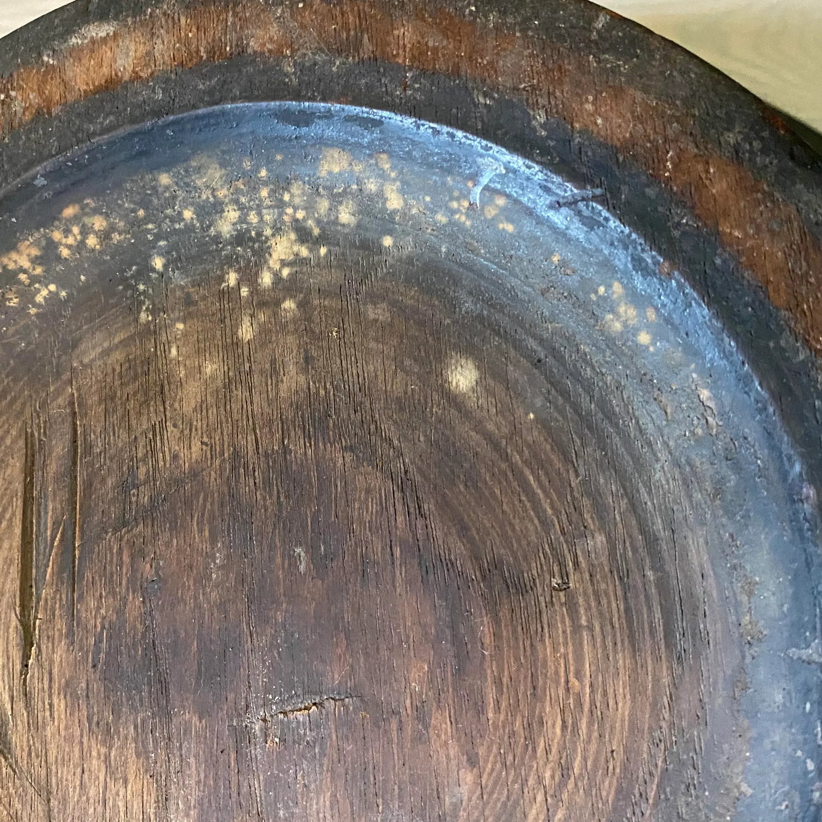 Early 20th Century Antique Hand Carved Teak Offering Tray - 10