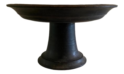 Early 20th Century Antique Hand Carved Teak Offering Tray