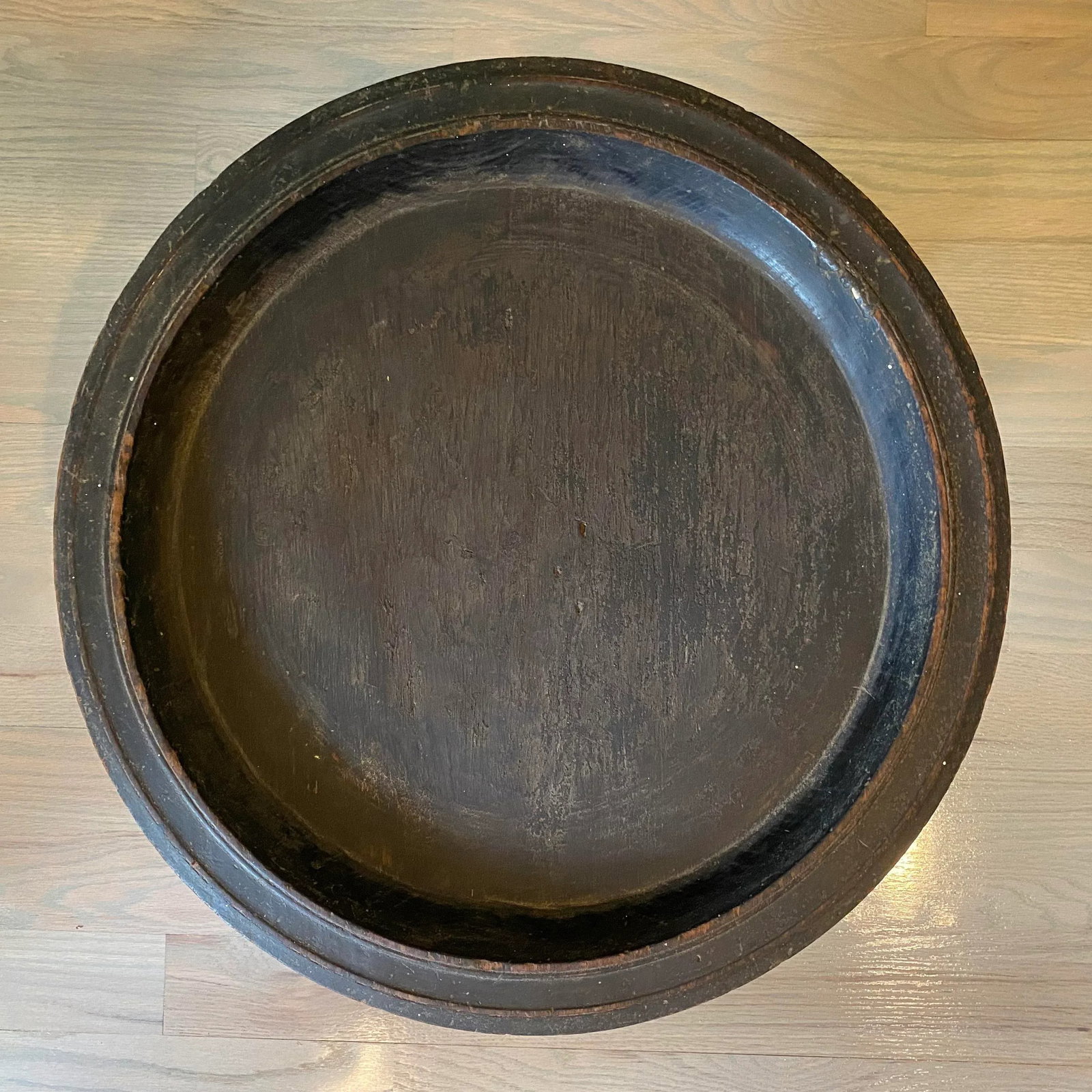 Early 20th Century Antique Hand Carved Teak Offering Tray - 4