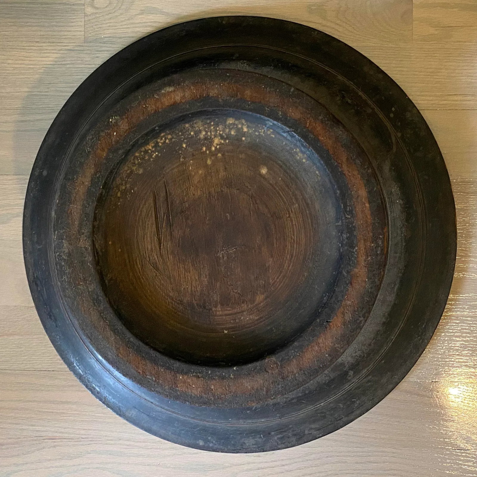 Early 20th Century Antique Hand Carved Teak Offering Tray - 5