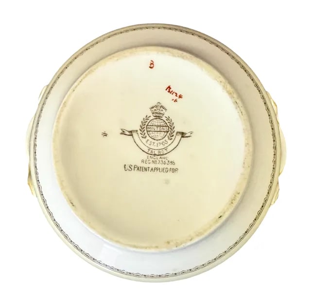 1920s Minton China Talbot Pattern - 6 Place Settings With Cream and Sugar- 33 Pieces - 8