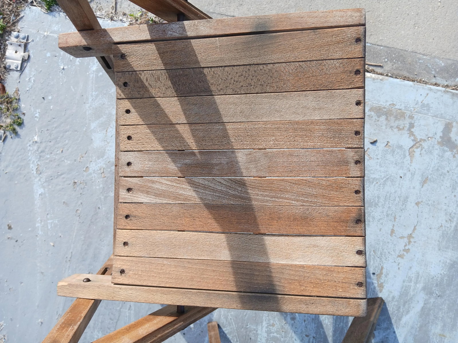 1940s Teak Danish Style Folding Slatted Chairs - Set of 2 - 6