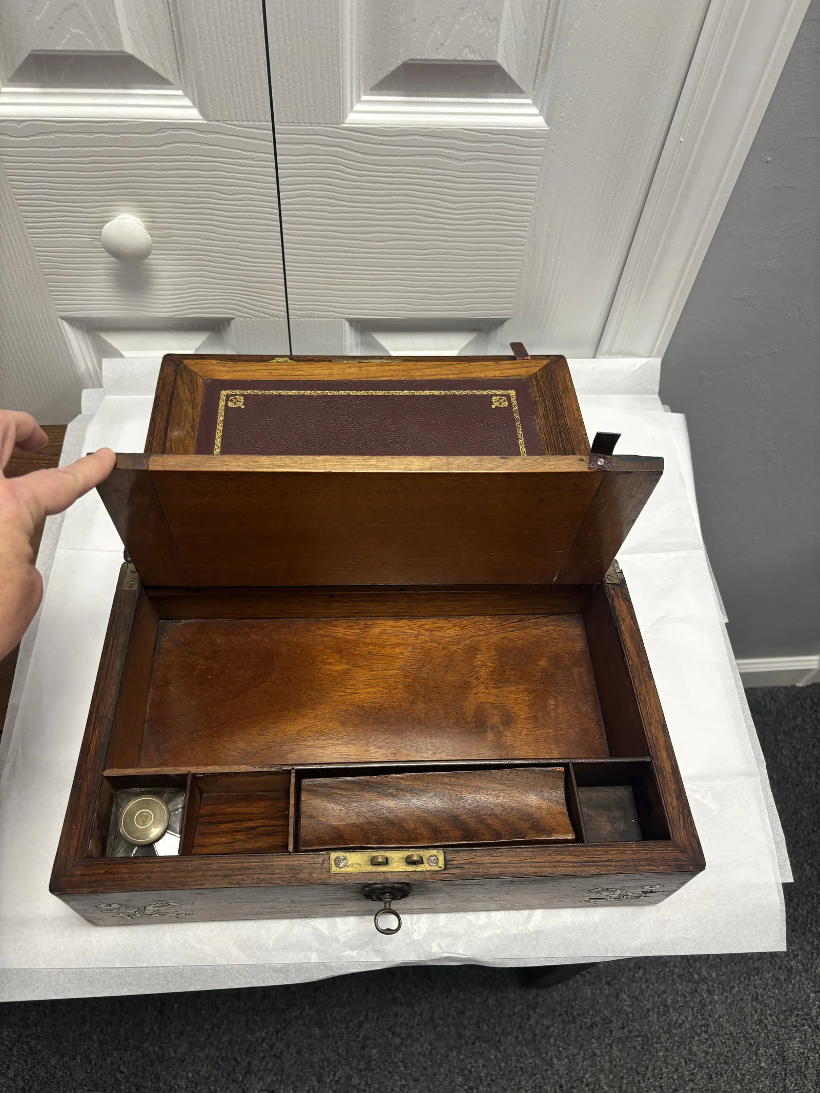 Victorian Stationery Box Lap Desk - 12