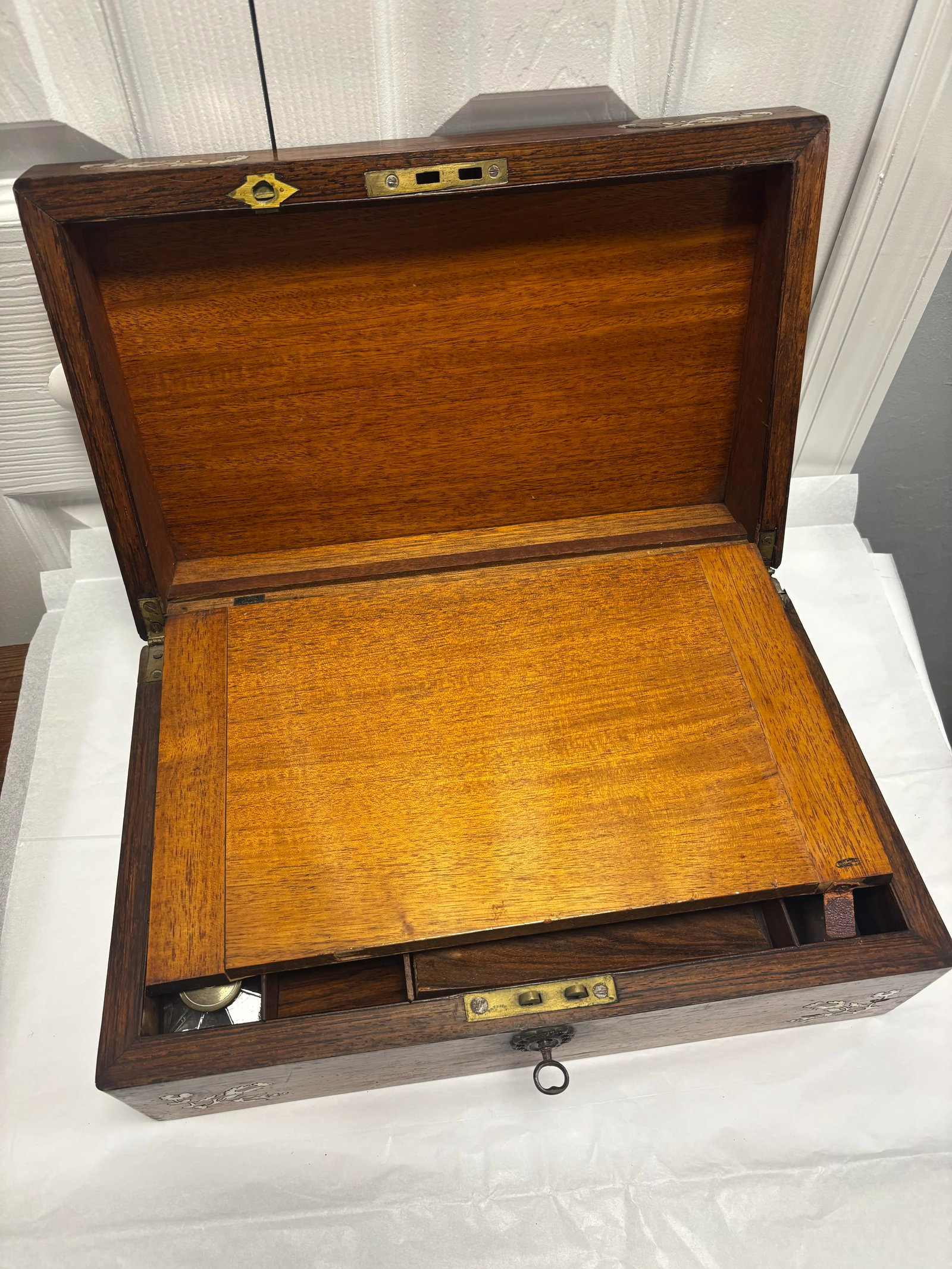 Victorian Stationery Box Lap Desk - 8