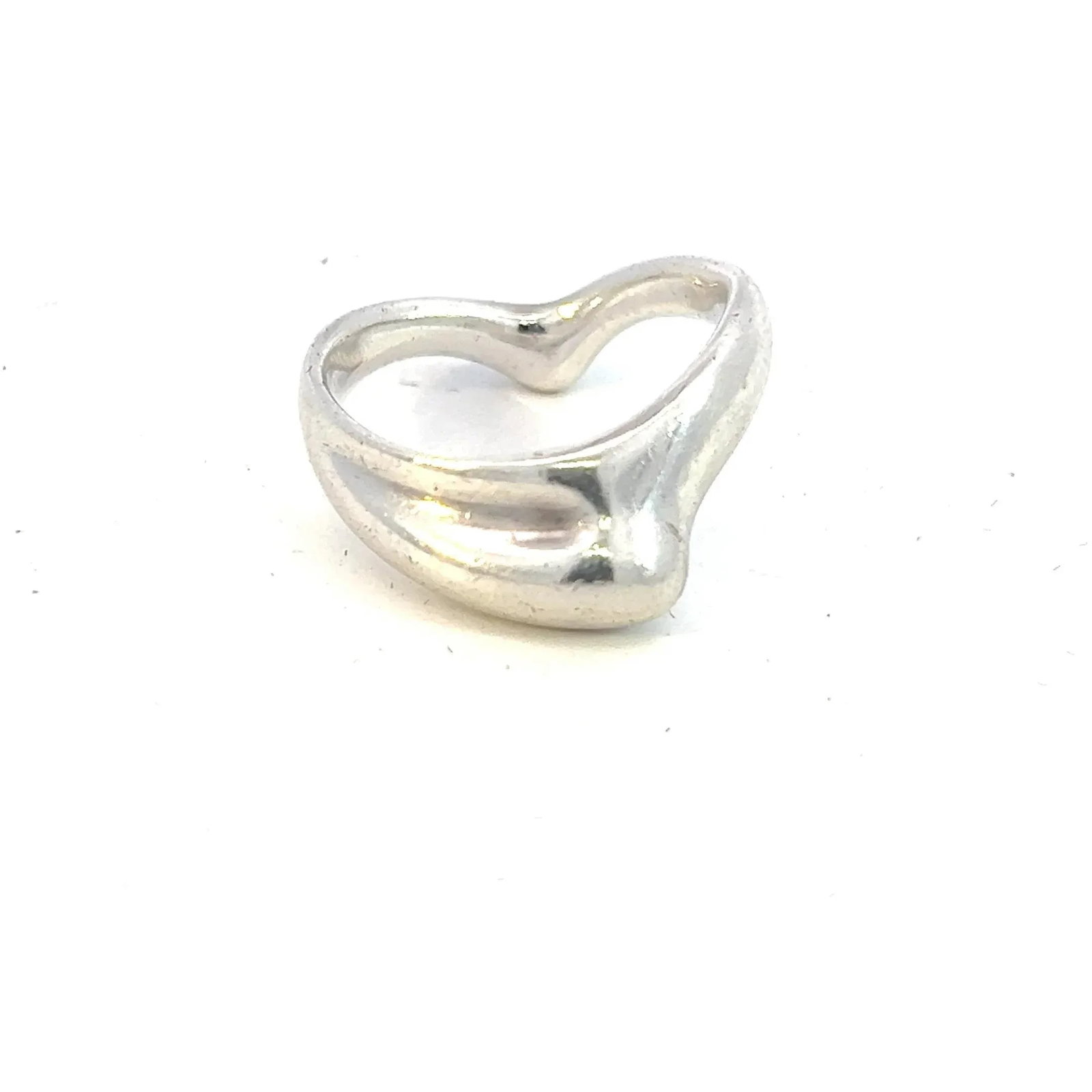 1990s Tiffany & Co Estate Wave Ring By Elsa Peretti Size 6 Sterling Silver, Size 6 - 3