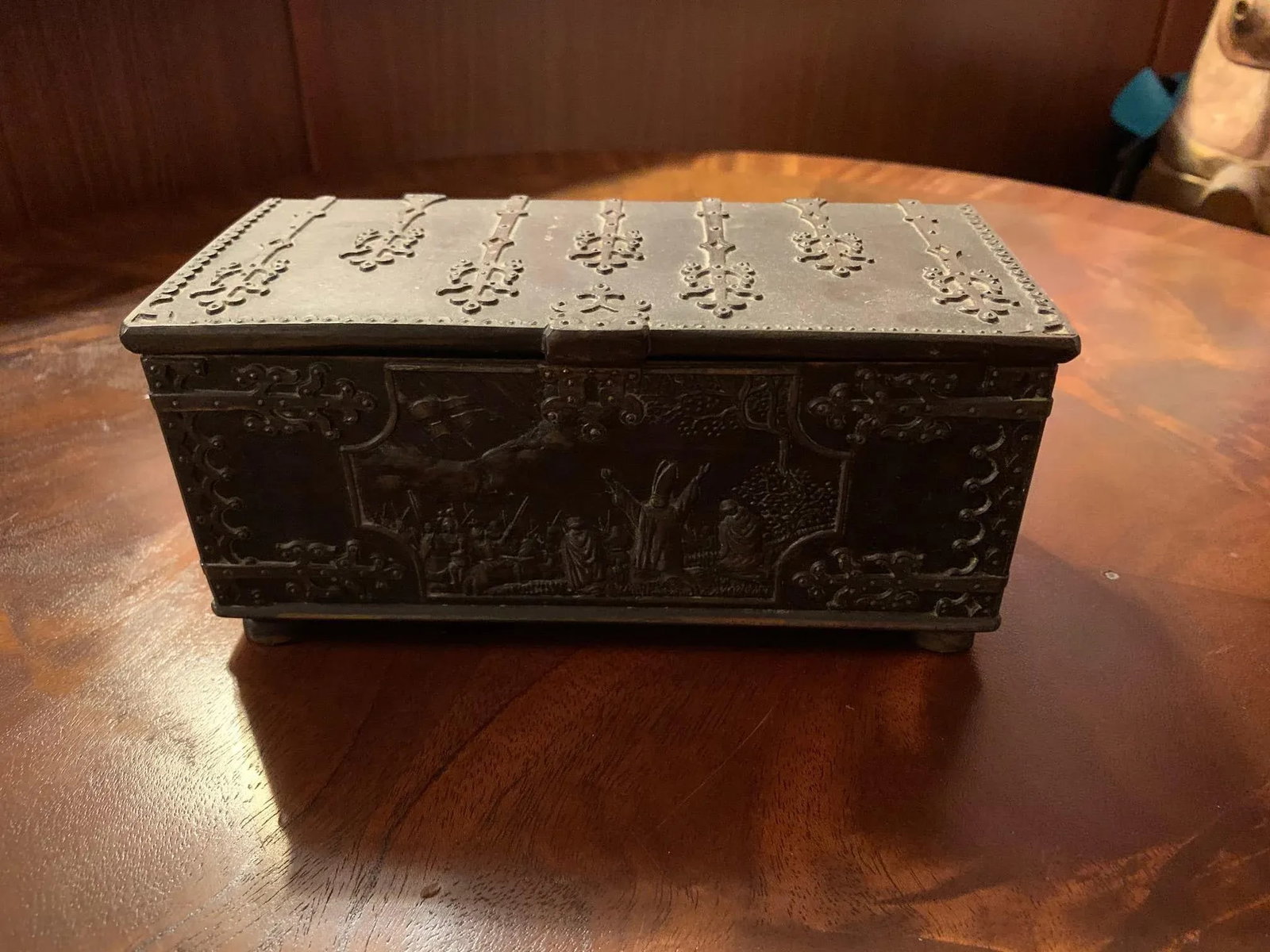Vintage Cast Iron Box - 10