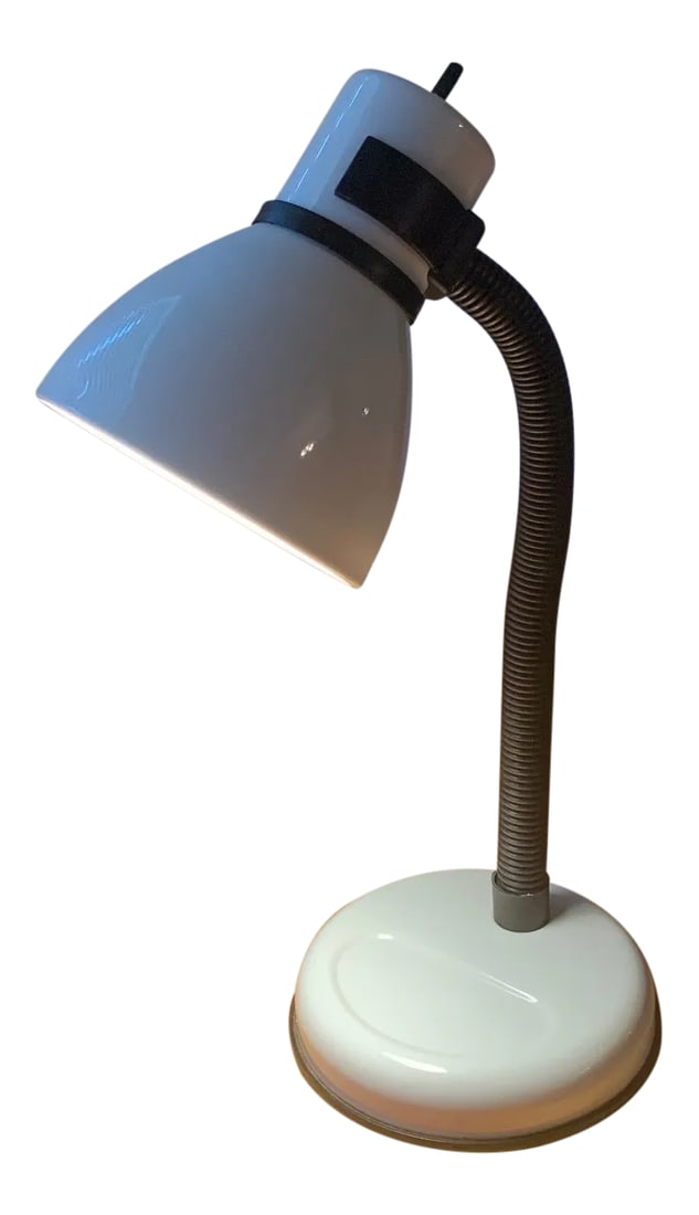 Late Century Modern Industrial Desk Work Lamp With Adjustable Arm and Shade (1 of 10)