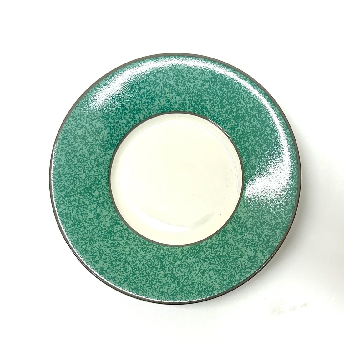 Green & Pink Banded Decorative Wall Plate Curation - Group of 7 - 11