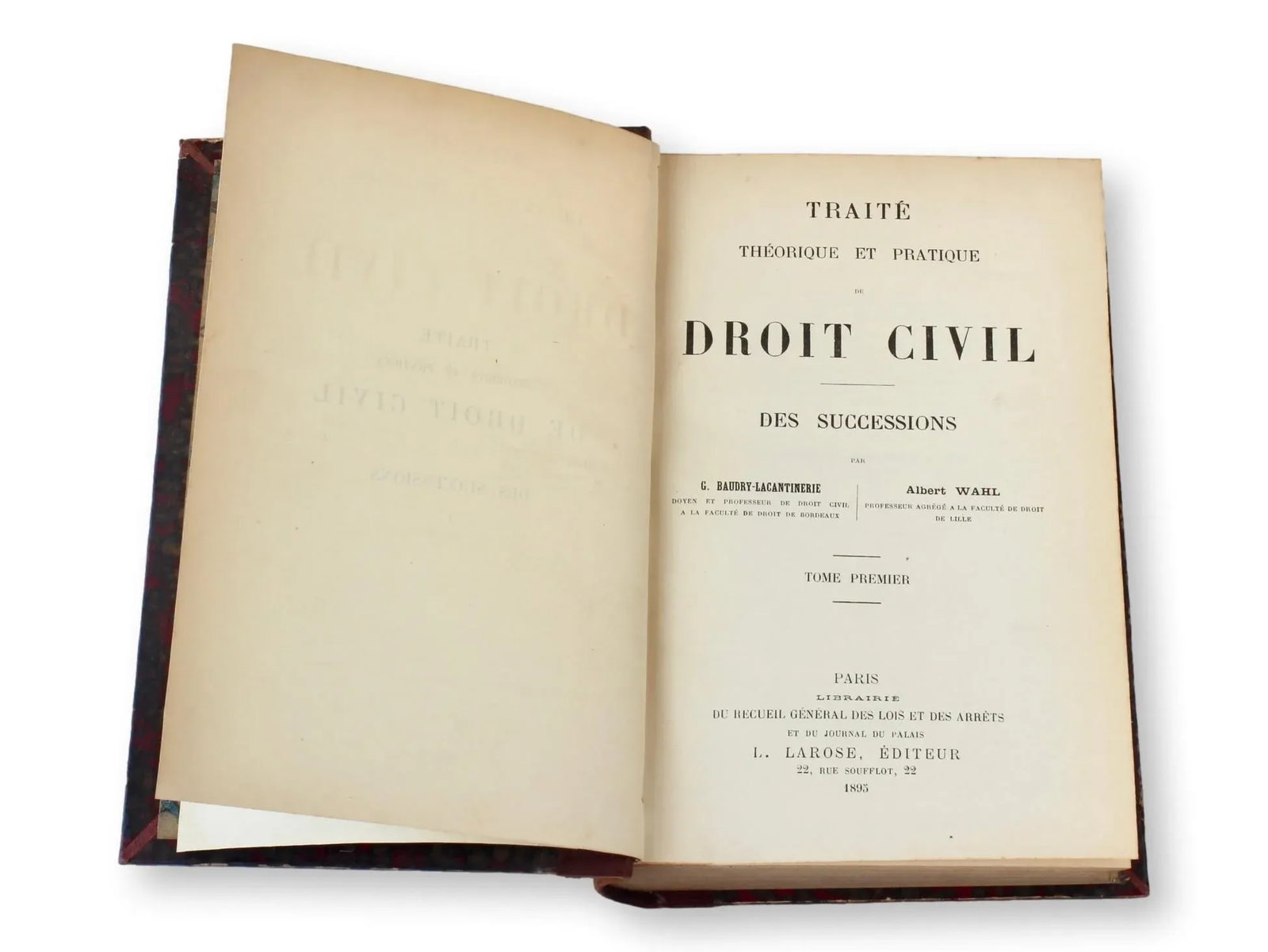 1895 French "Traite Theorique Et Pratique De Droit Civil" (Civil Law) Books, Set of 6 - 4