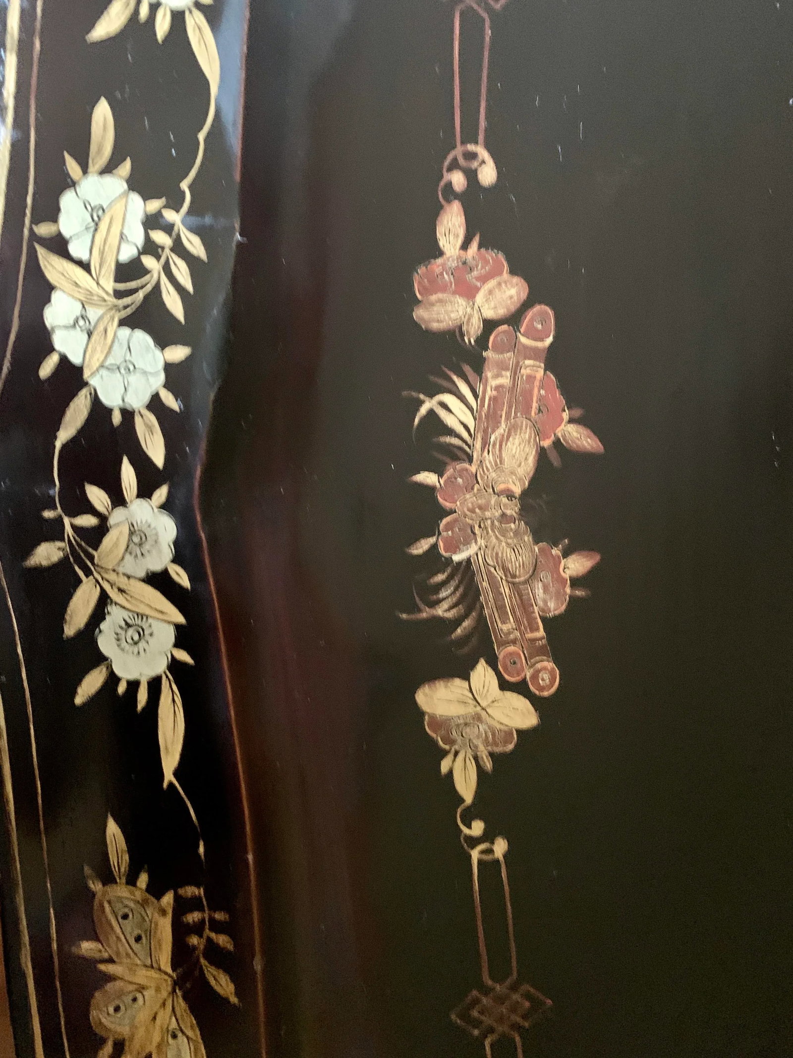 Mid 20th Century Chinoiserie Paper Mache Gilt Bees Tray - 5