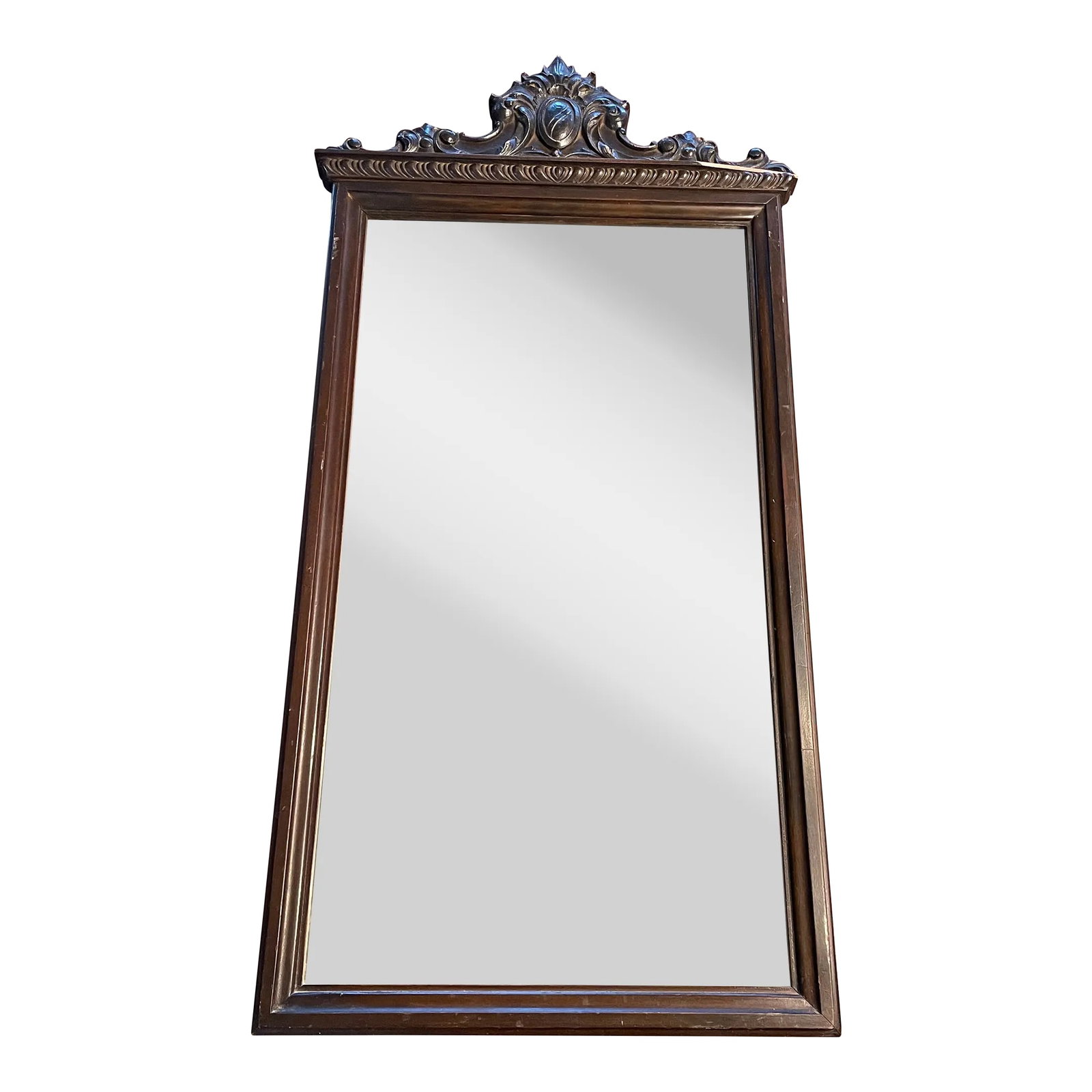Vintage Early 1900's Mirror: An Early 1900's mirror that my Grandmother had in her bedroom over her dresser. It has remained in our family until this posting. While stored between moves it had a piece of the top of the mirror,