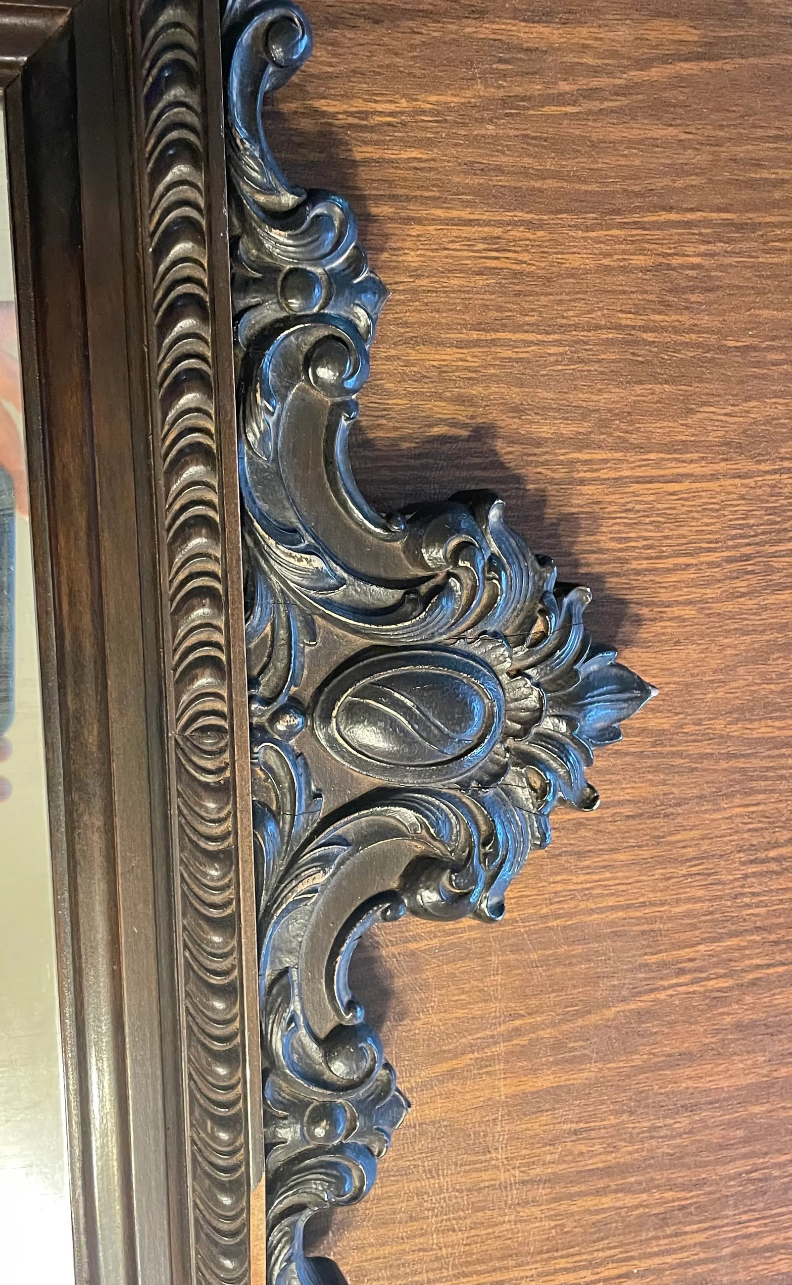 Vintage Early 1900's Mirror - 2