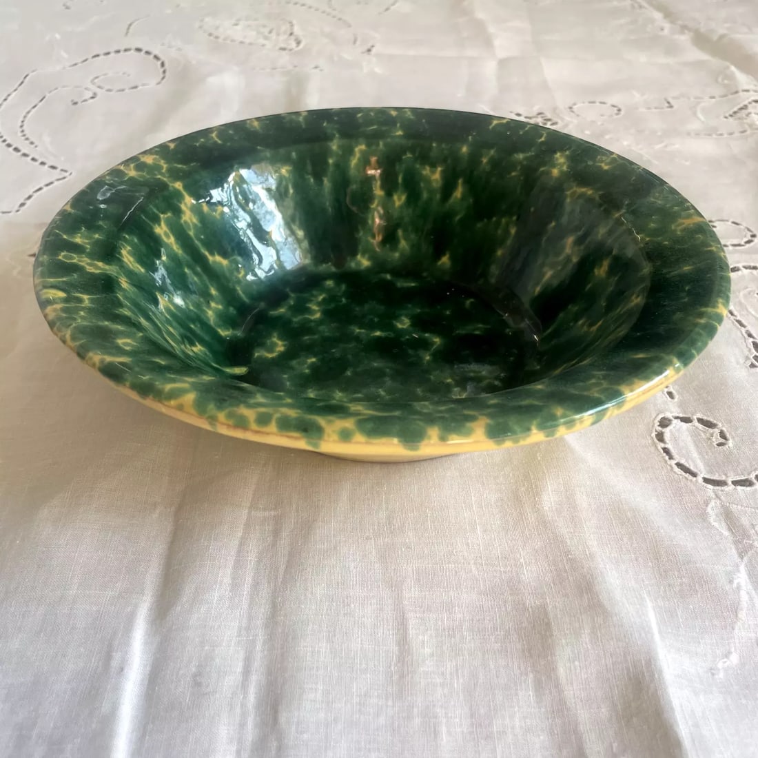 Antique Splatterware Soup Bowls- Set of 10 - 5