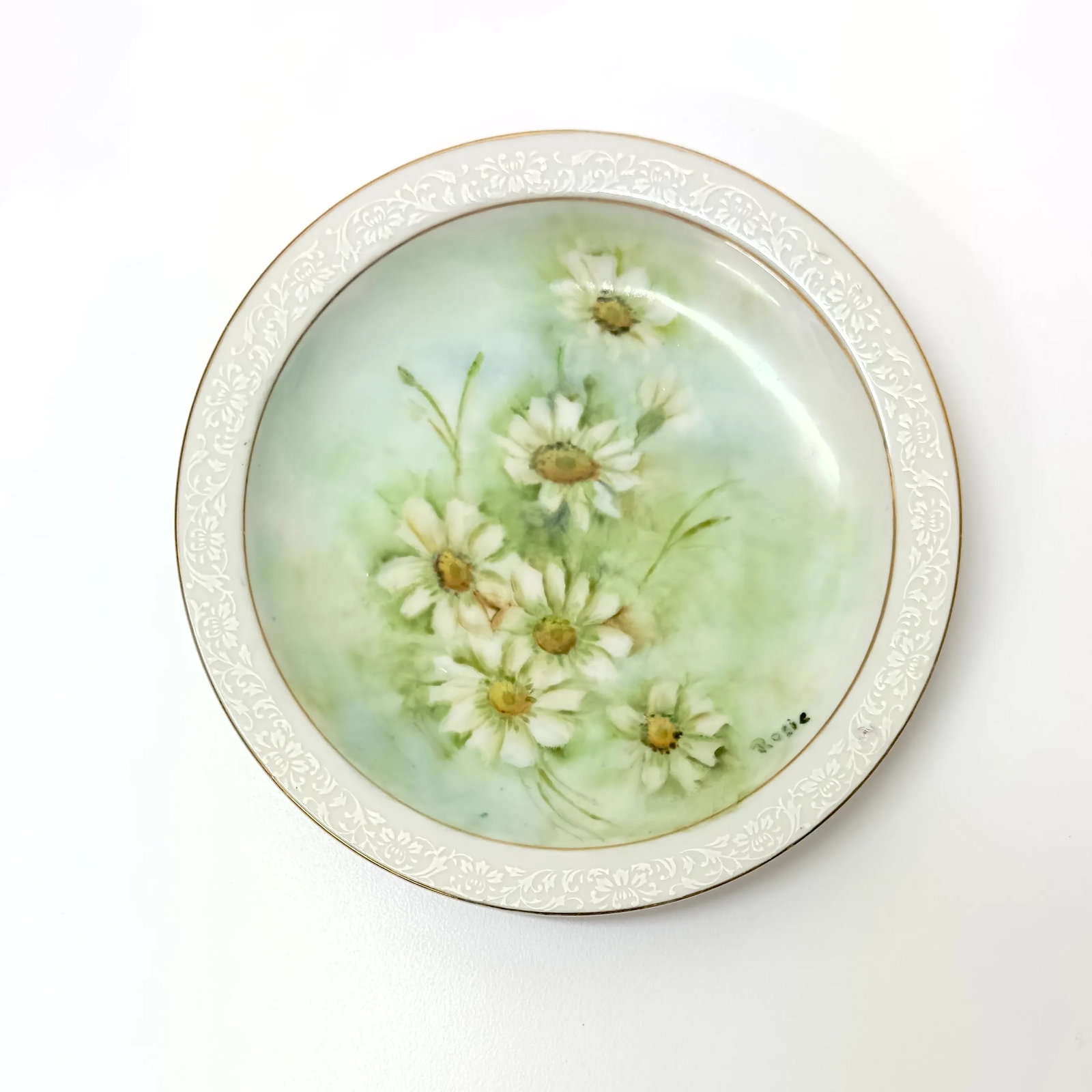 Tangerine & Green Floral Wall Plate Curation - Group of 8 - 12