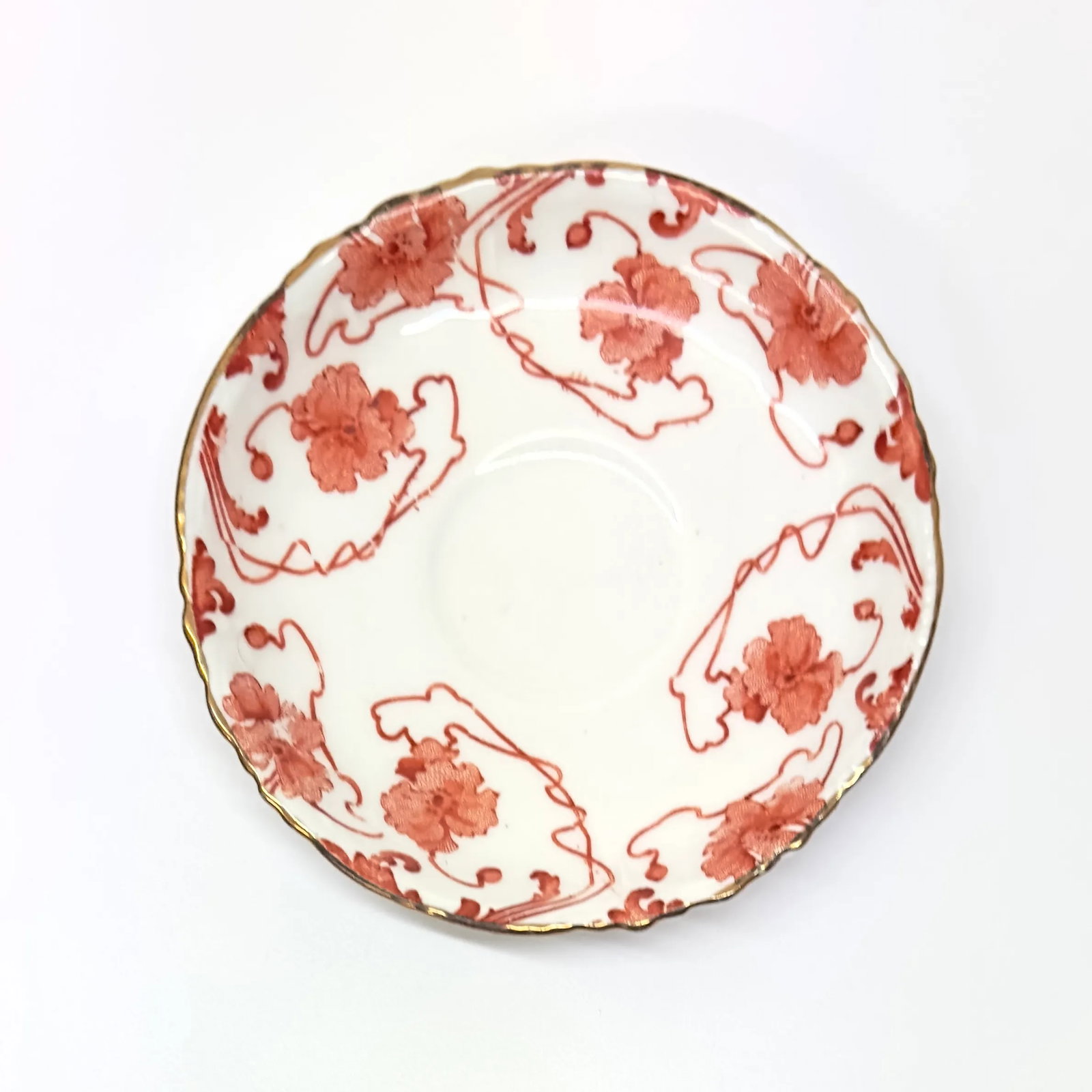 Tangerine & Green Floral Wall Plate Curation - Group of 8 - 7