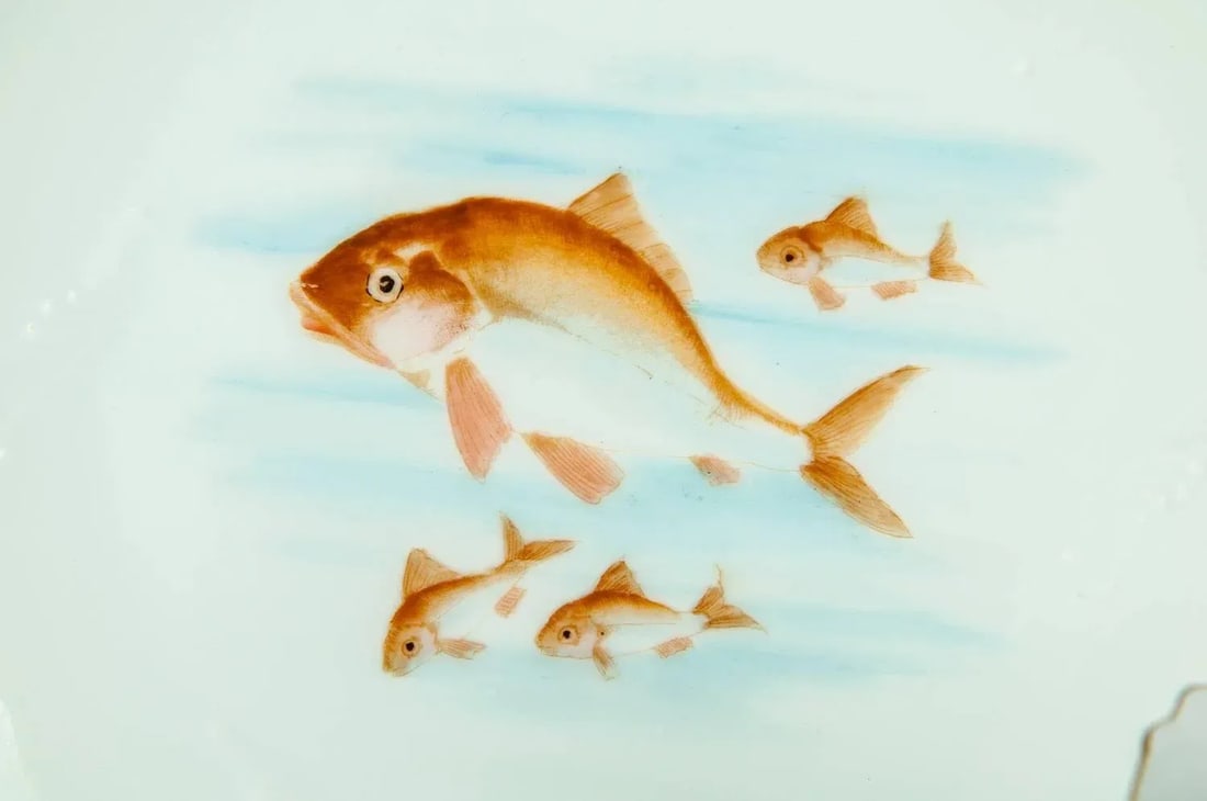 Antique Limoges 13-Pieces Fish Set - Set of 13 - 4