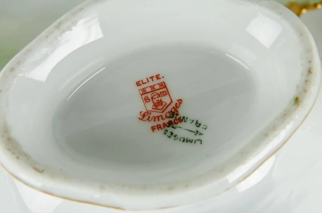 Antique Limoges 13-Pieces Fish Set - Set of 13 - 7