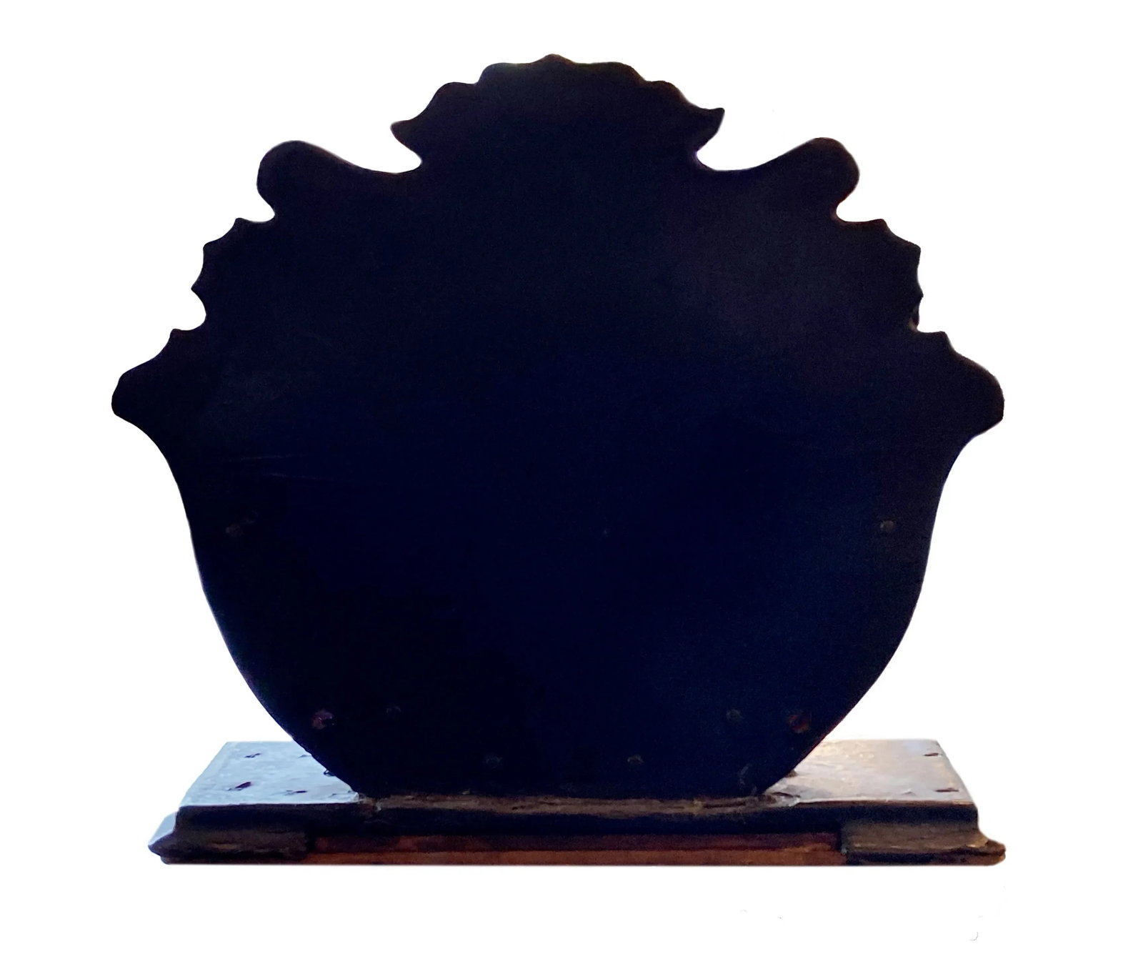 Antique Black Paper Mache Letter Holder - 4
