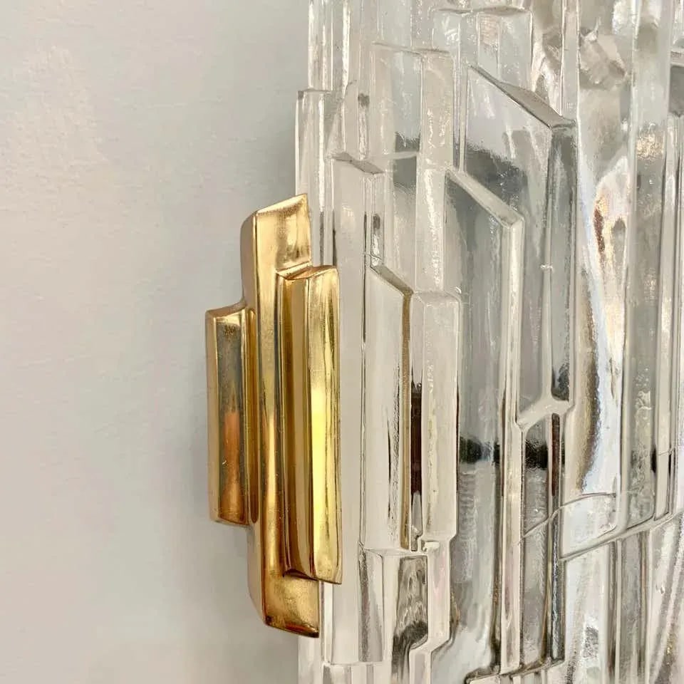 1970s French Ice Crystal Wall Lights - a Pair - 10