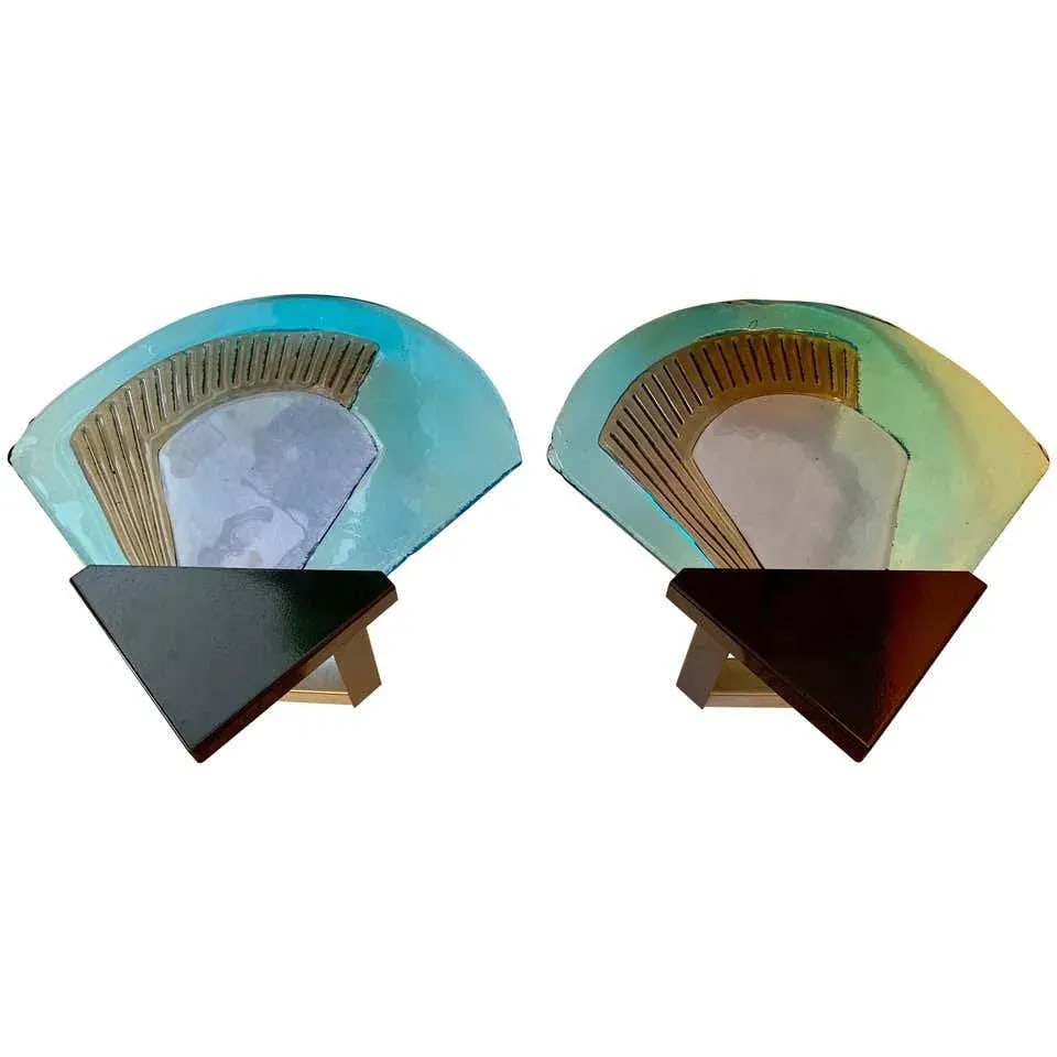 1980s Itre Murano Glass Wall Lights - a Pair - 10