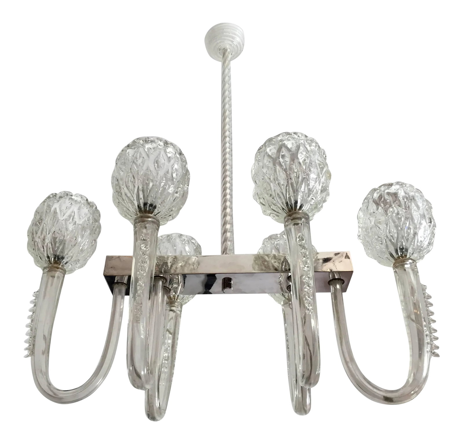 Barovier 1940s Moderne Murano Glass Chandelier (1 of 10)