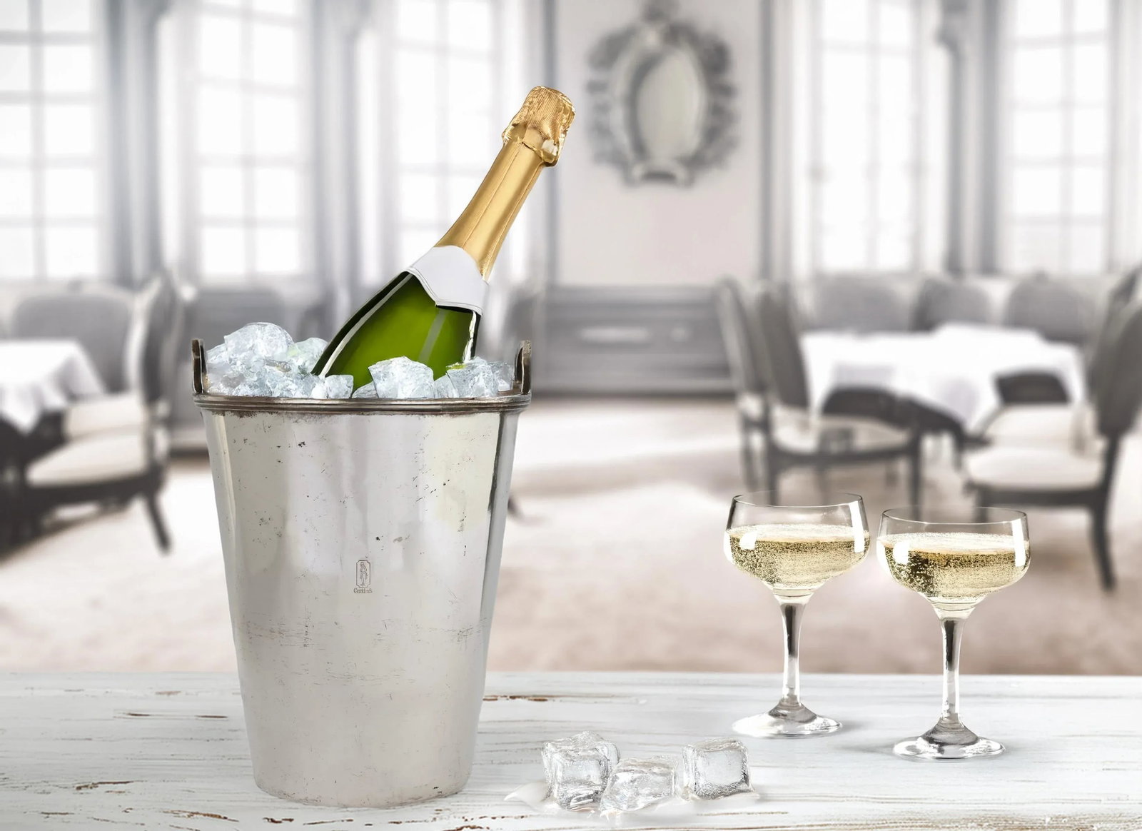 Early 1900s "Crockfords Club of London" Champagne Bucket - 2