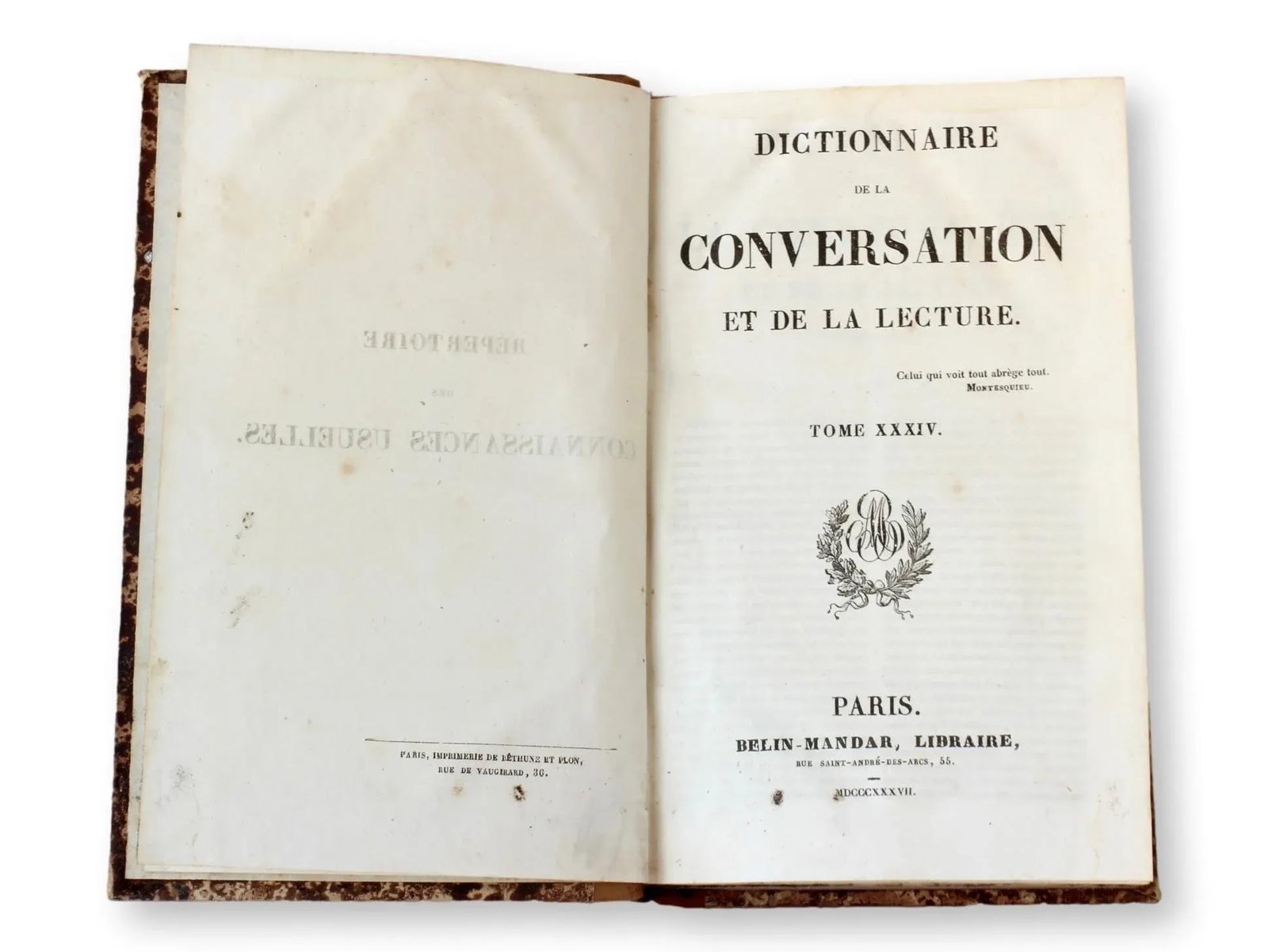 1837 French "Dictionnaire De La Conversation Et De La Lecture" Books, Set of 10 - 5