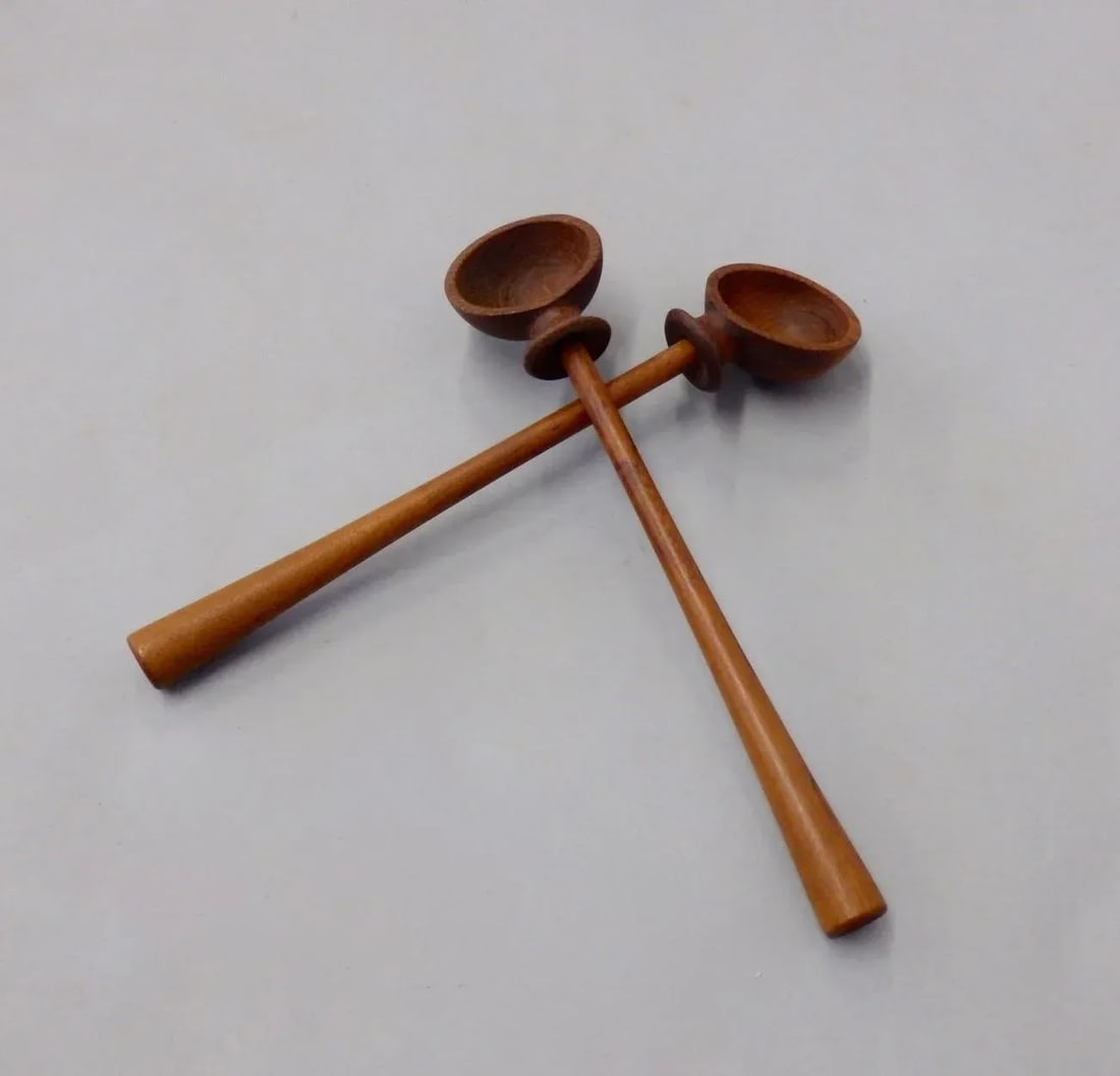 Pair of JHQ Dansk Denmark Teak Salad Servers - 2