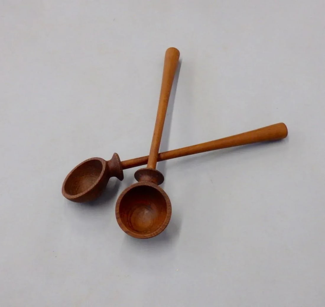 Pair of JHQ Dansk Denmark Teak Salad Servers - 4