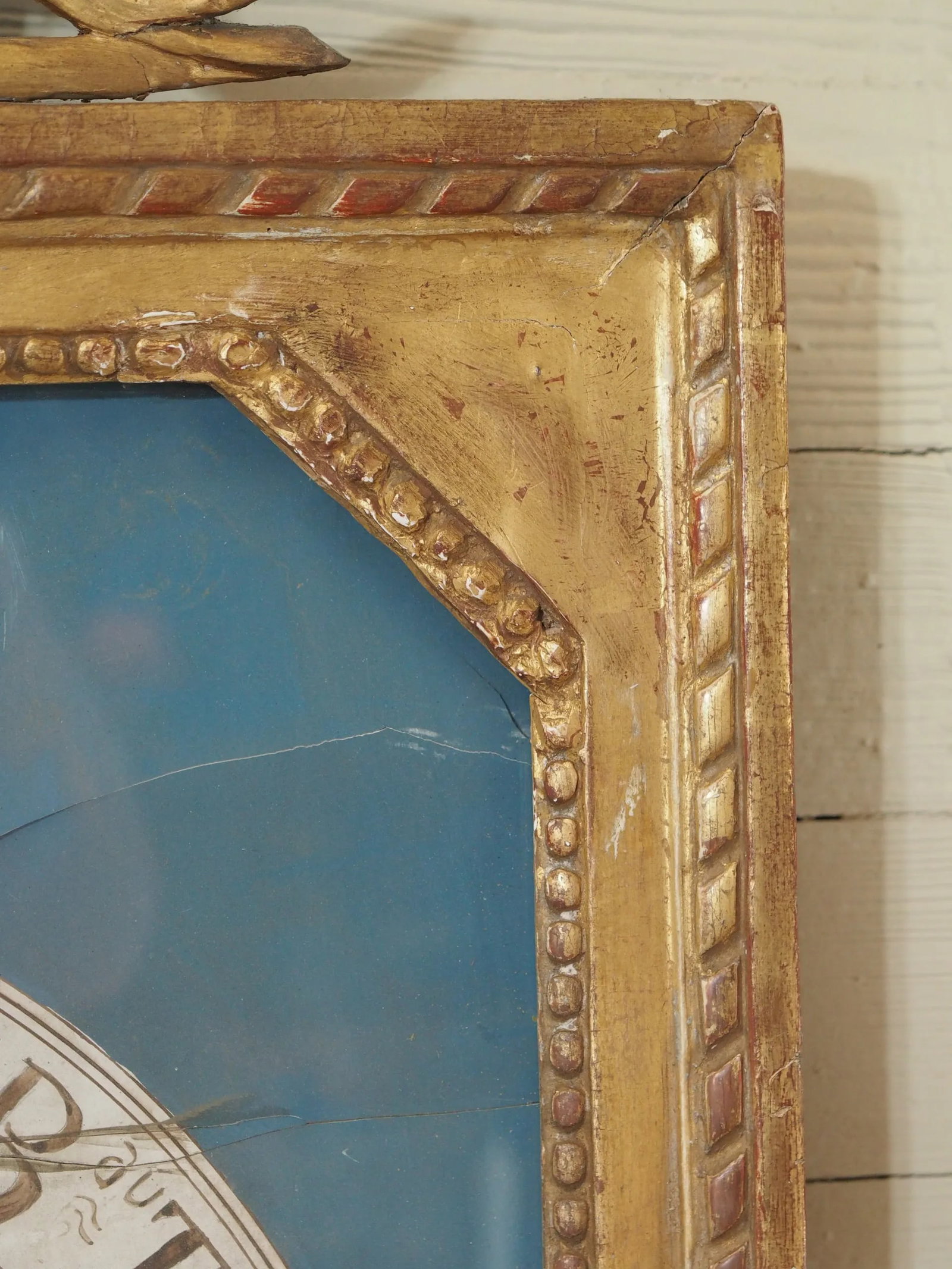 18th Century French Gilt Wood Barometer - 2