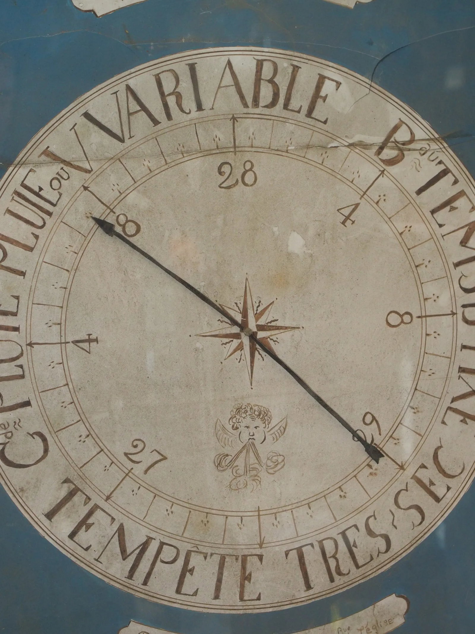 18th Century French Gilt Wood Barometer - 5