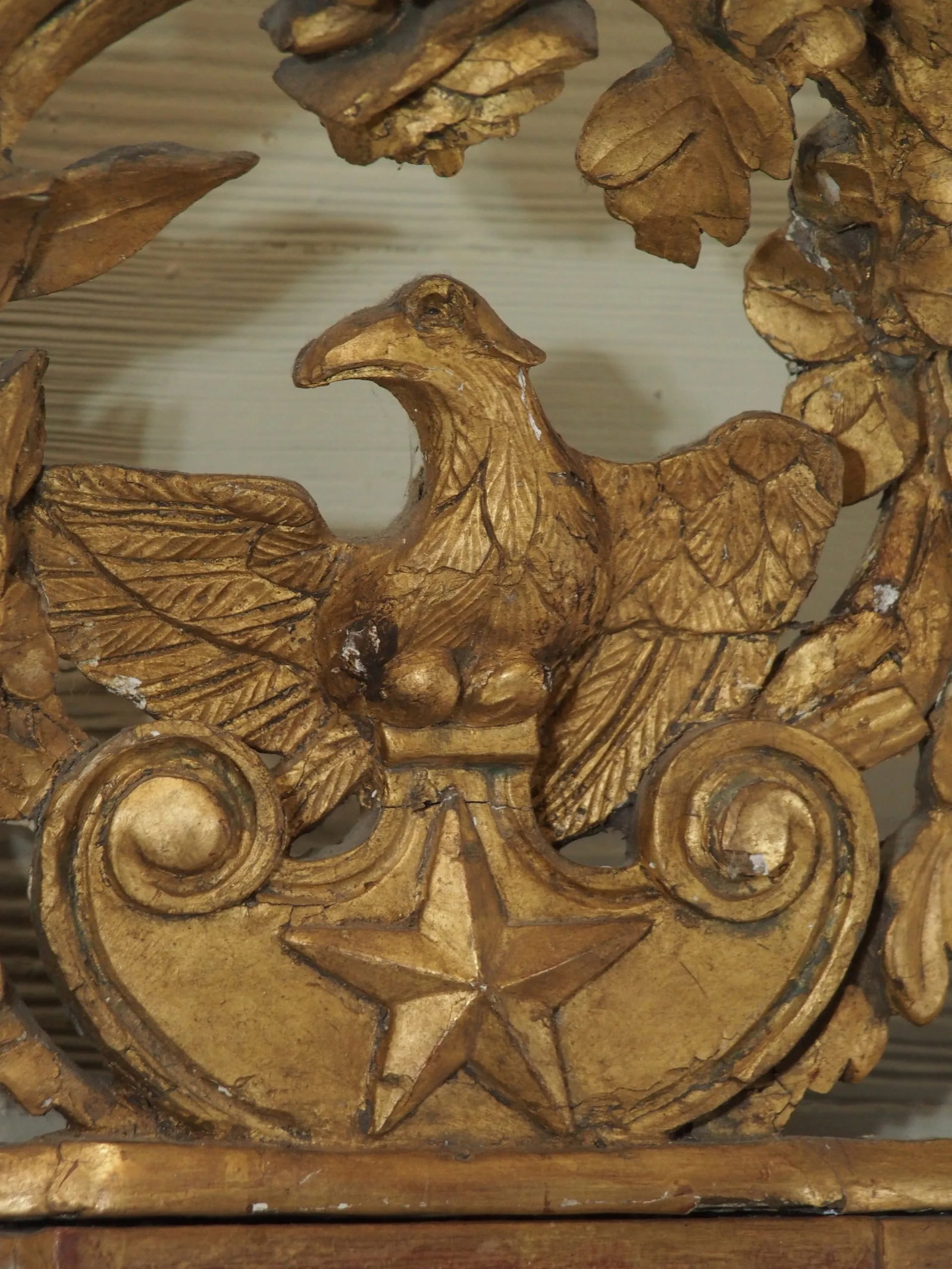 18th Century French Gilt Wood Barometer - 8