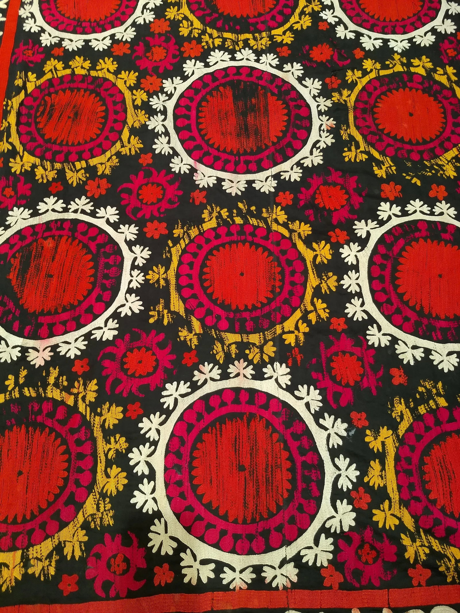 1950s Vintage Silk Suzani Textile - 7