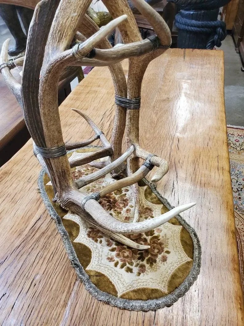 Monumental Real Antler Wine Bottle Rack Attributed to Maitland-Smith - 8