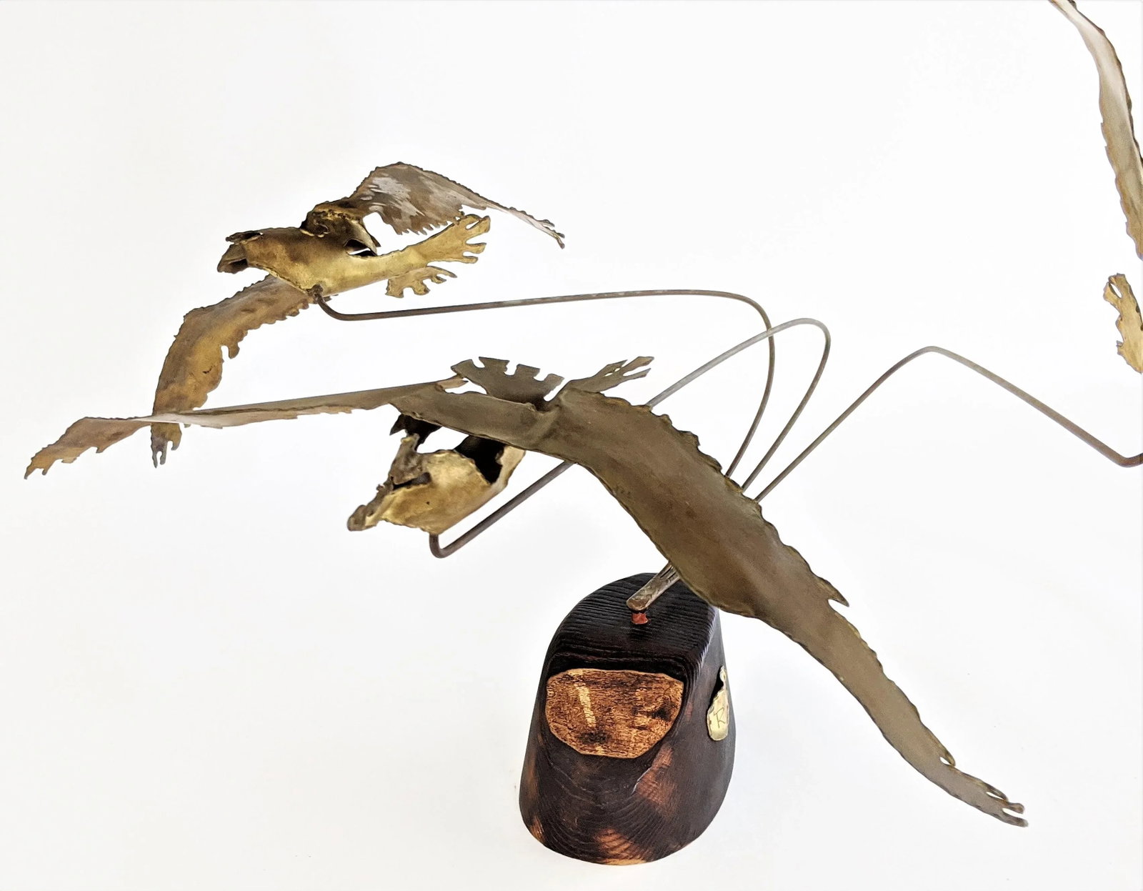Flying Seagulls Brass Table Sculpture by Ratafia - 10