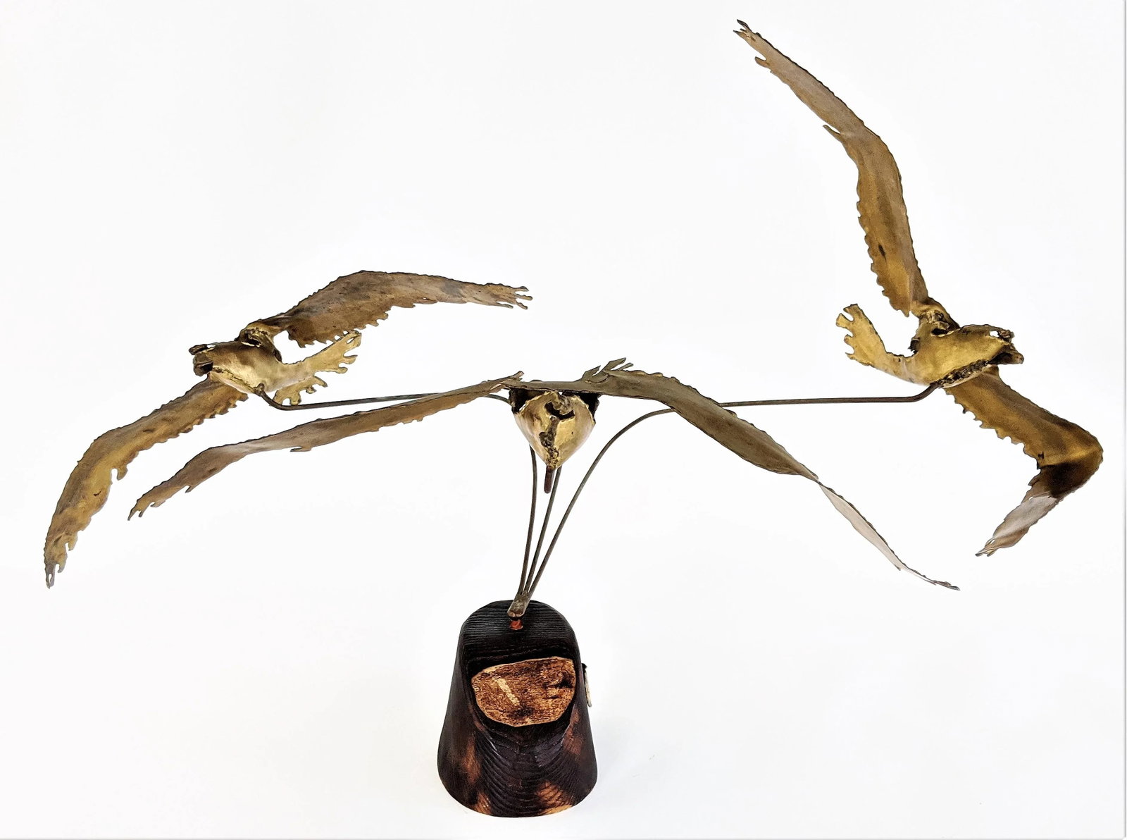 Flying Seagulls Brass Table Sculpture by Ratafia - 11