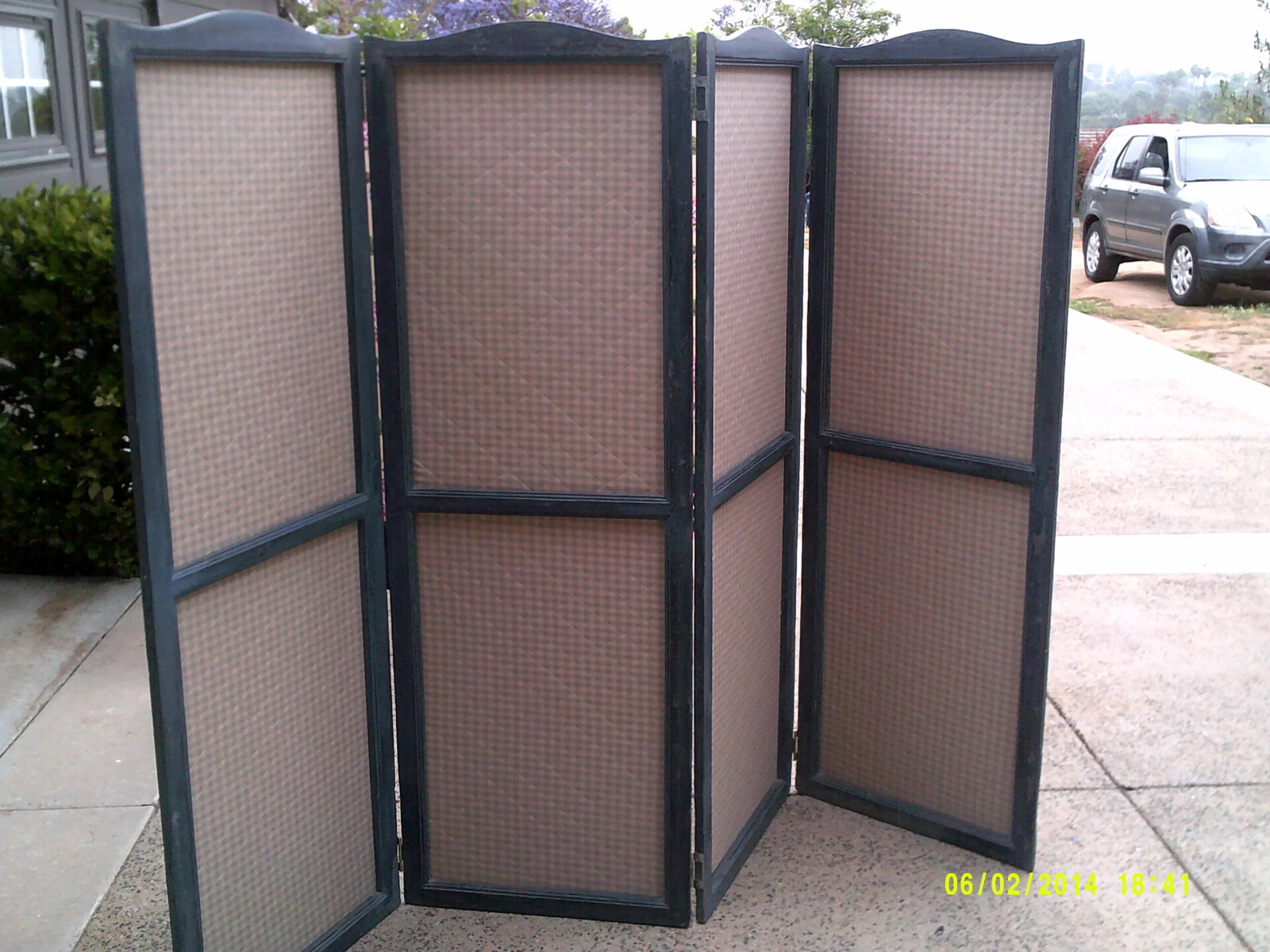 19th Century French 4 Panel Screen With Durenberger Check - 3