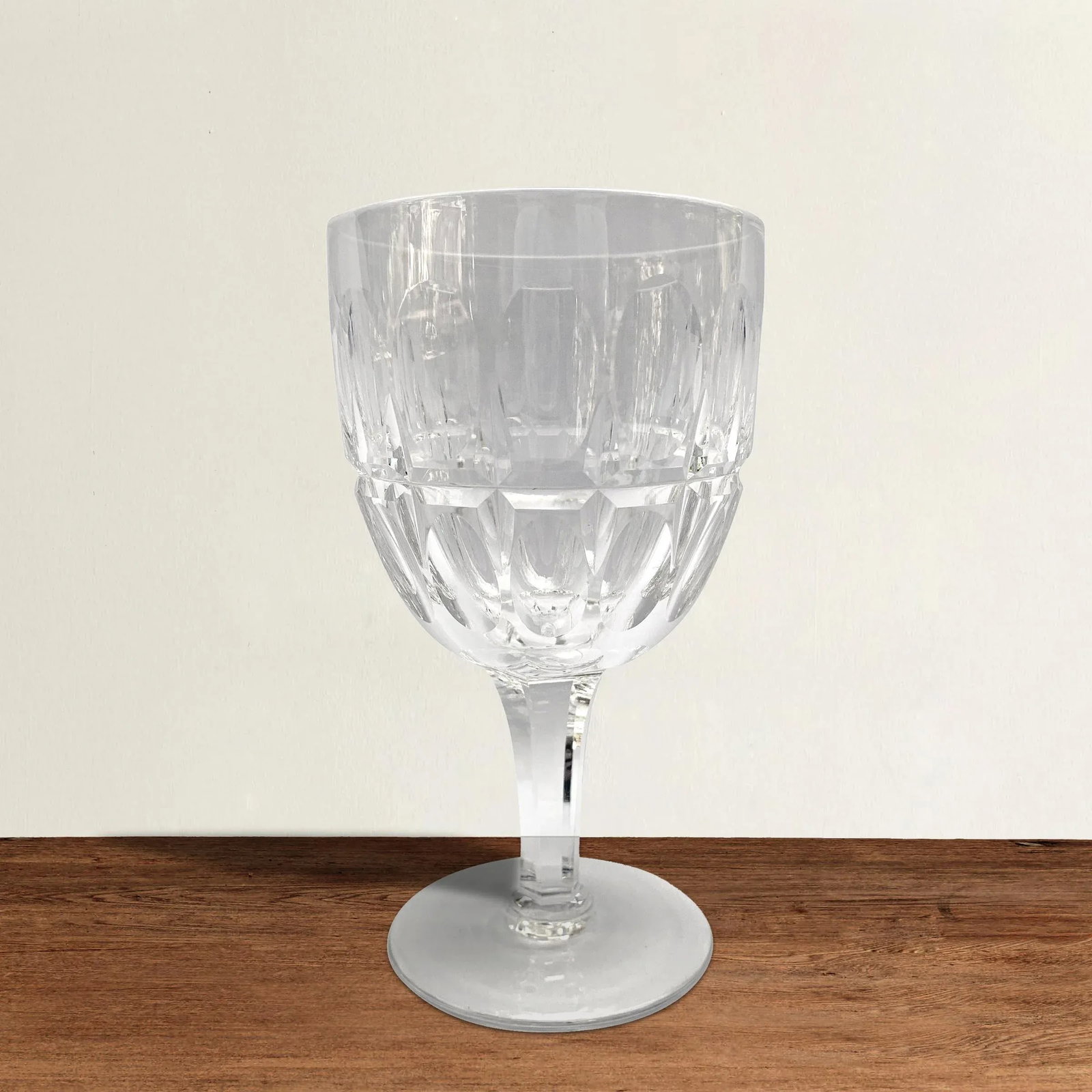 Set of Ten English Cut Crystal Wine Glasses - 2