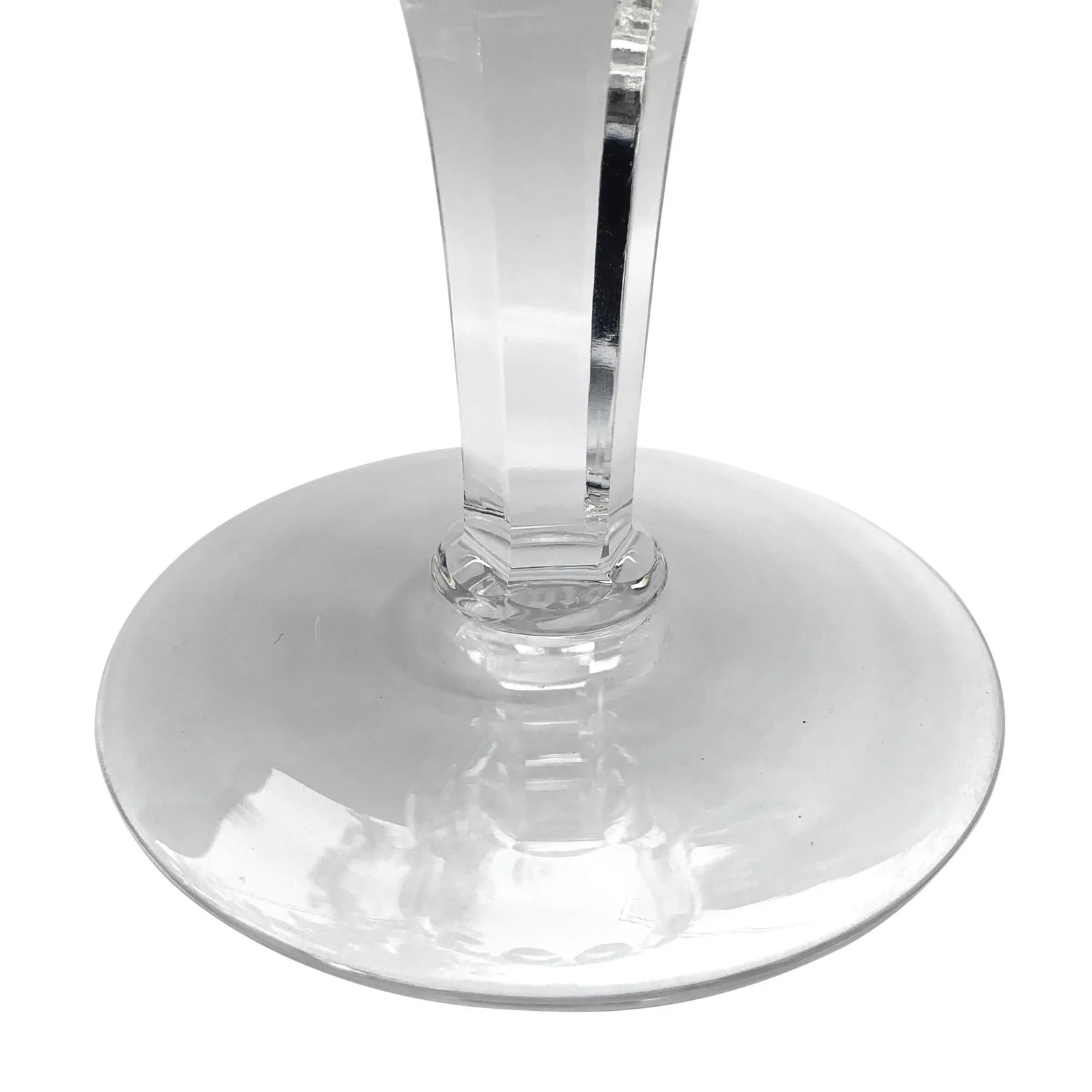 Set of Ten English Cut Crystal Wine Glasses - 8