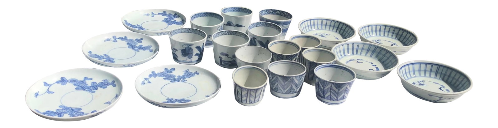 18th Century Edo-Period Japanese Arita Porcelain Dinnerware, 21 Pieces (1 of 12)