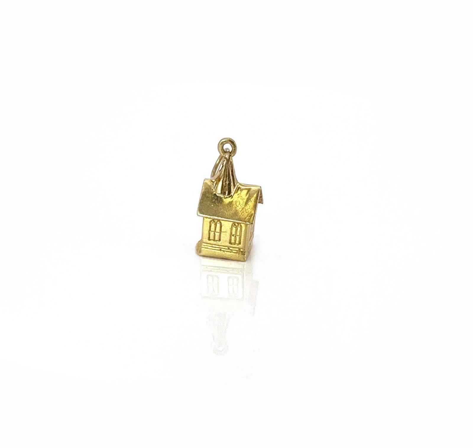 Vintage Gold Stanhope Viewer Chapel Charm, Lord's Prayer, 14k - 4