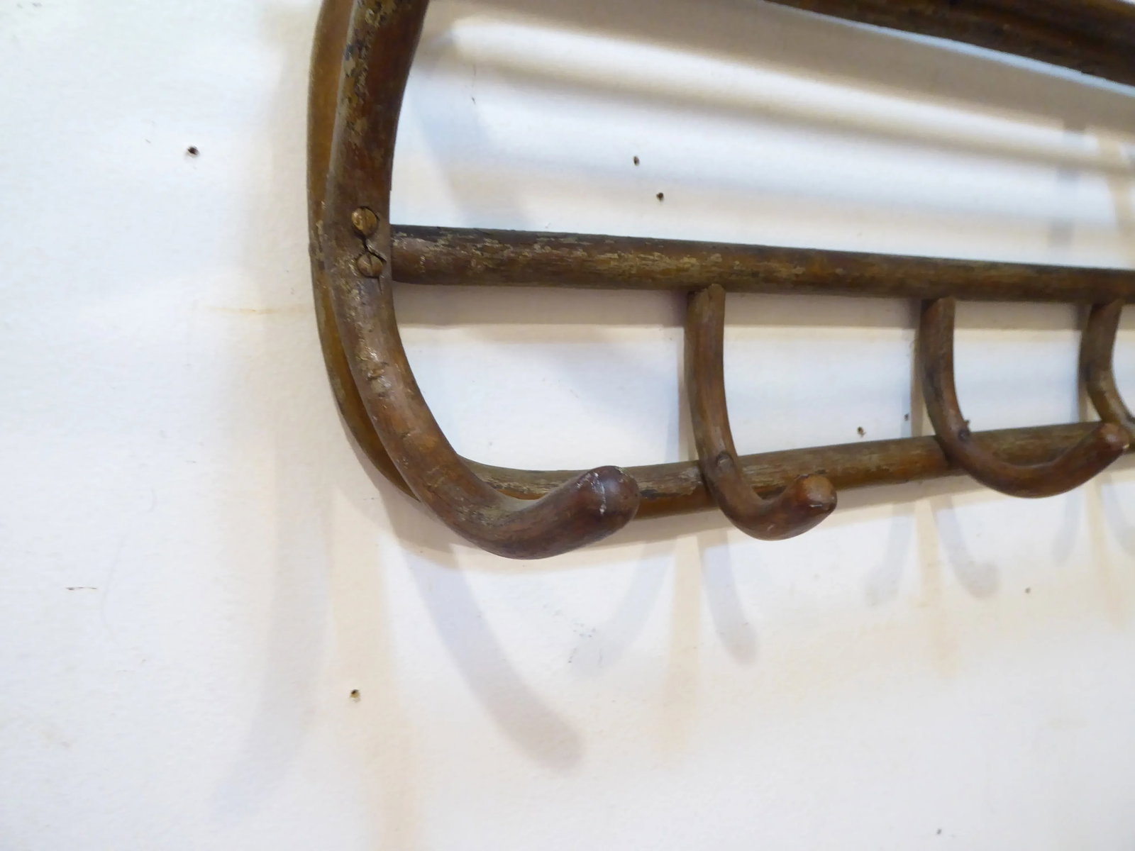 Vintage Thonet Bent Wood Coat Hooks - 3