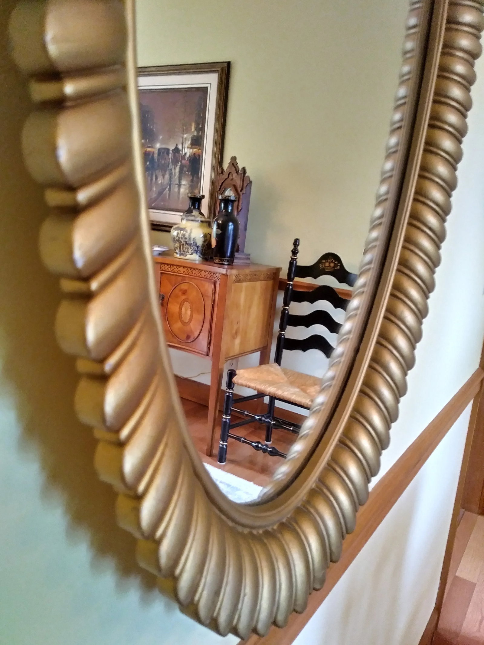 Mid 20th Century Hollywood Recency Gilt Sunflower Petal Mirror - 6