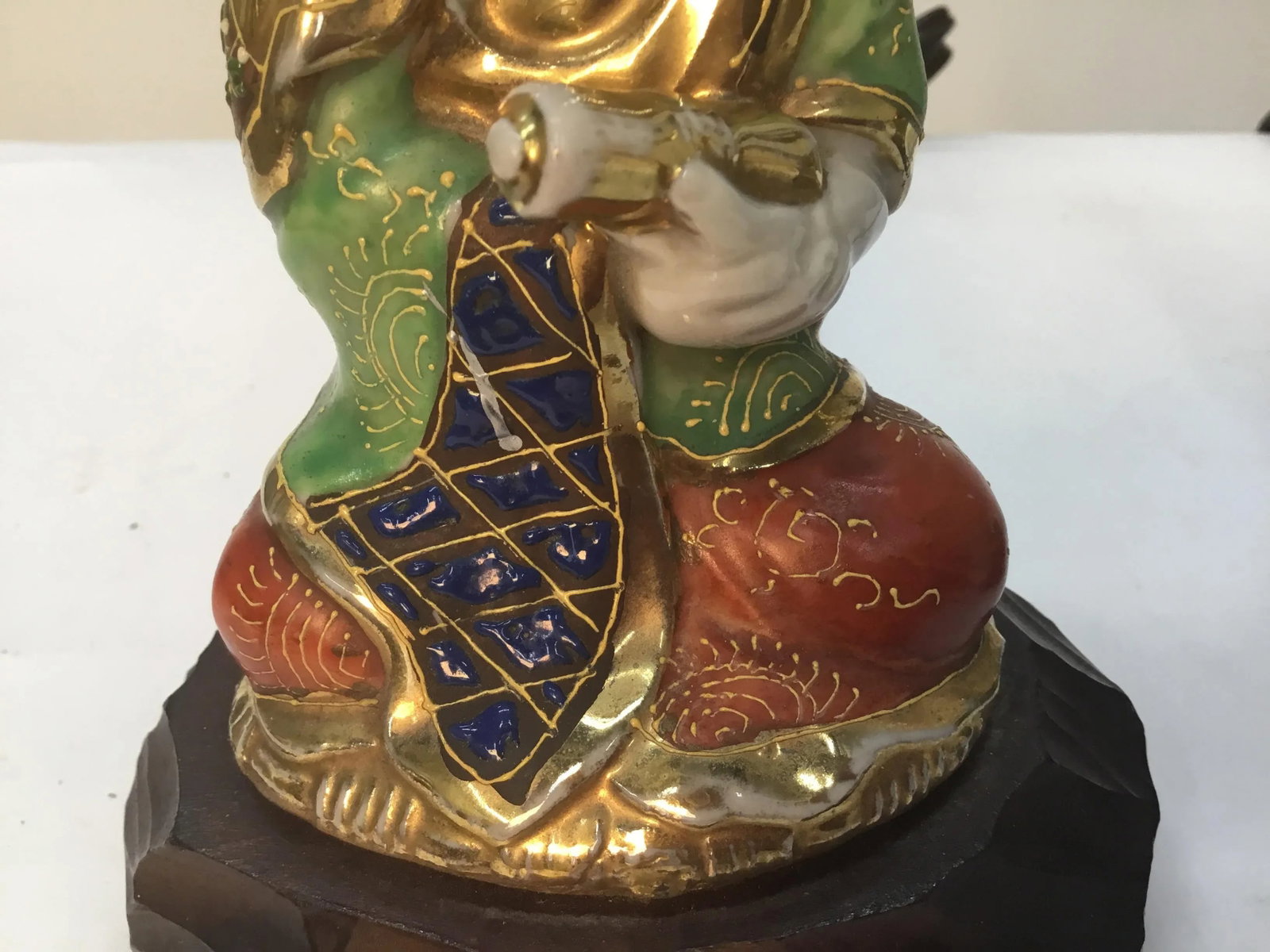 Small Asian Style Vintage Porcelain Figures Table Lamps . - a Pair - 7