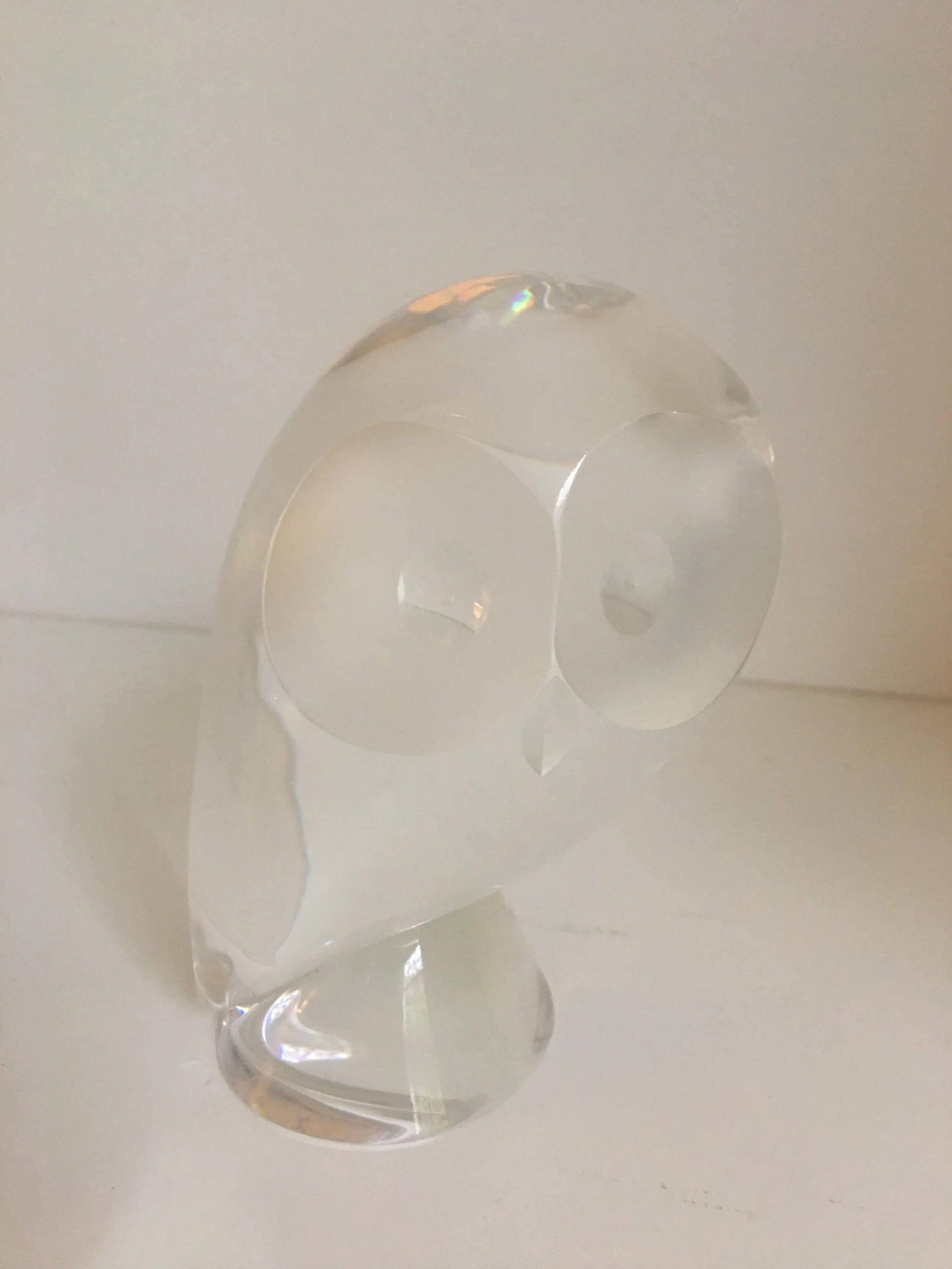 Vintage 1950s Stuben Crystal Owl - 2