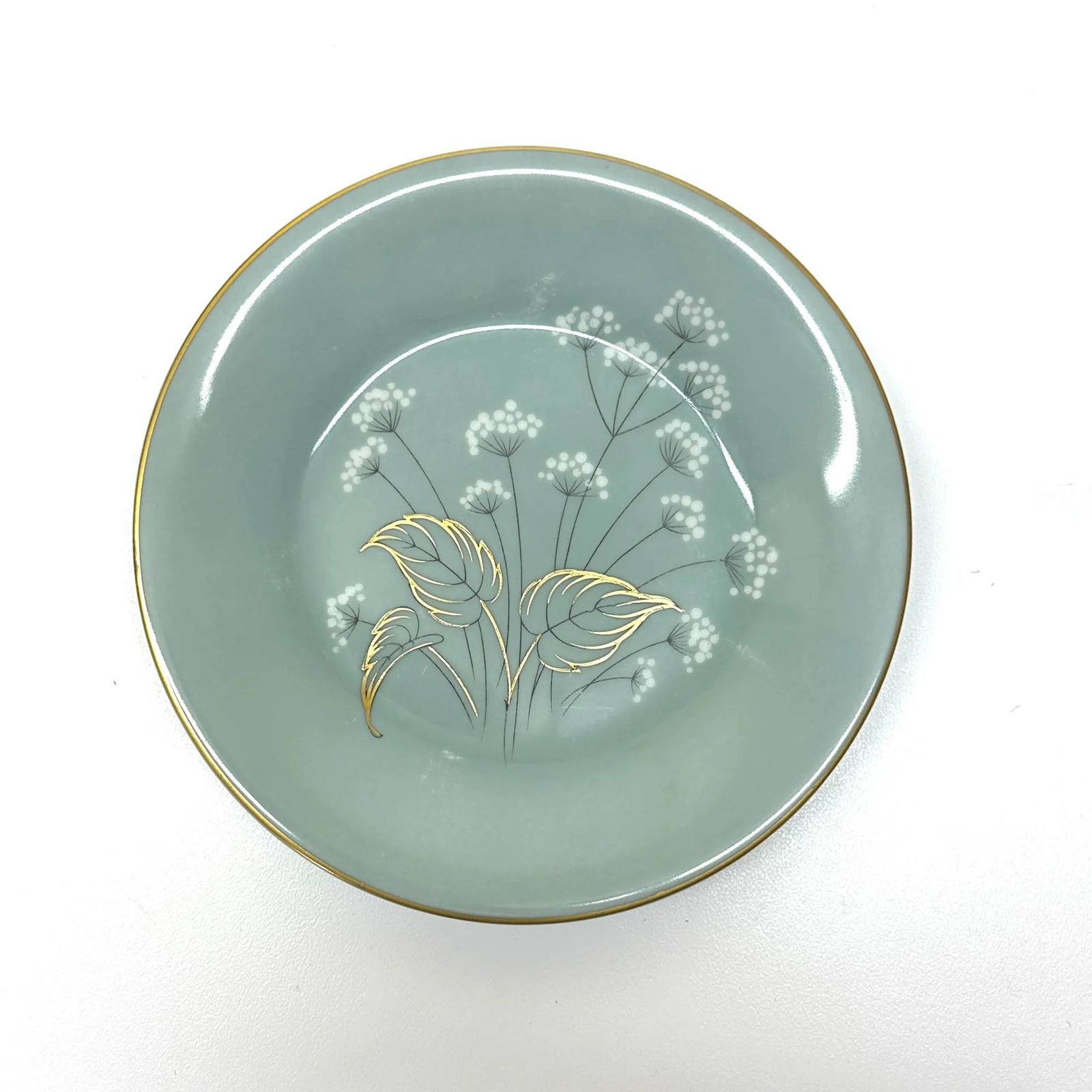 Dusty Teal & Magenta Vintage Floral Wall Plate Curation - Group of 7 - 6